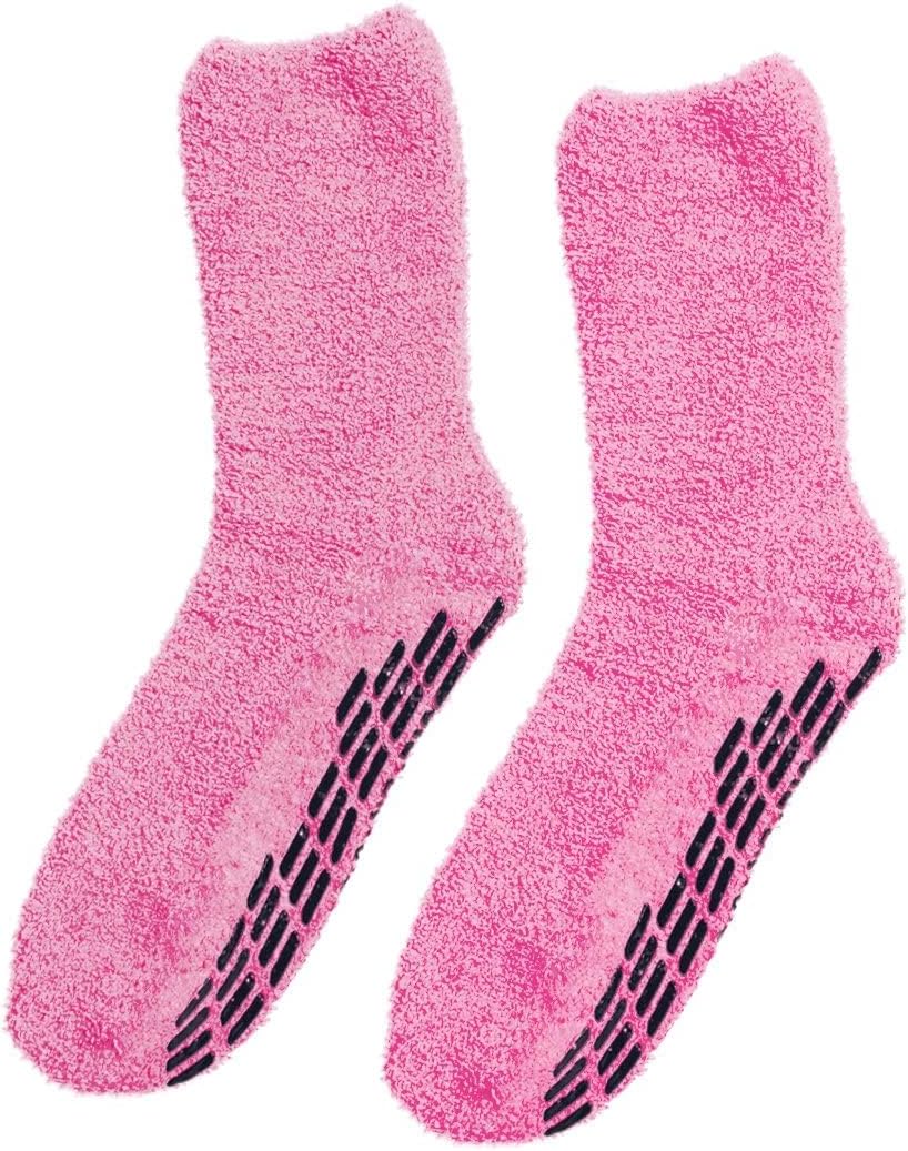 Silverts Unisex Adaptive Clothing Non Slip Grip Socks, Assisted Dressing Hospital Slipper Socks for Elderly & Nursing Home