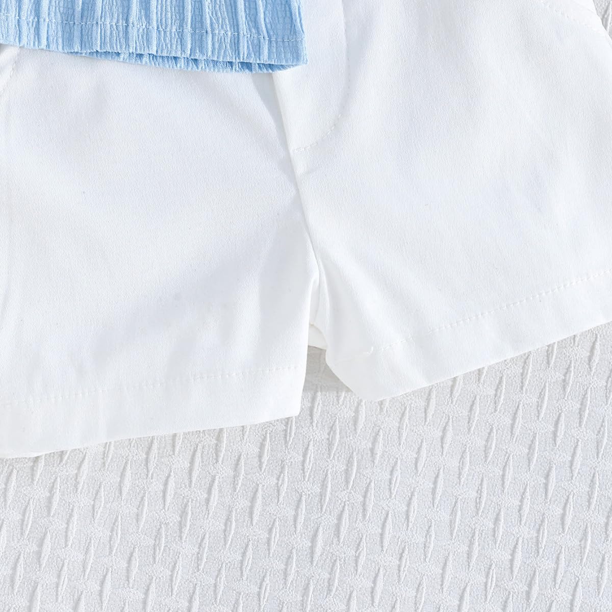LUVCES Conjunto Verano Ropa para Bebé Niño Lindo Polo con Estampado de Oso + Cintura Elástica Pantalones Cortos y Bolsillos 2 Piezas Trajes de Primavera — view 6