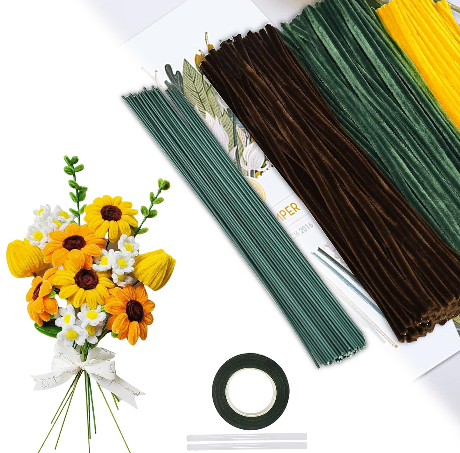 500 Pezzi Scovolini Colorati per Lavoretti, 5 Colori Scovolini Colorati