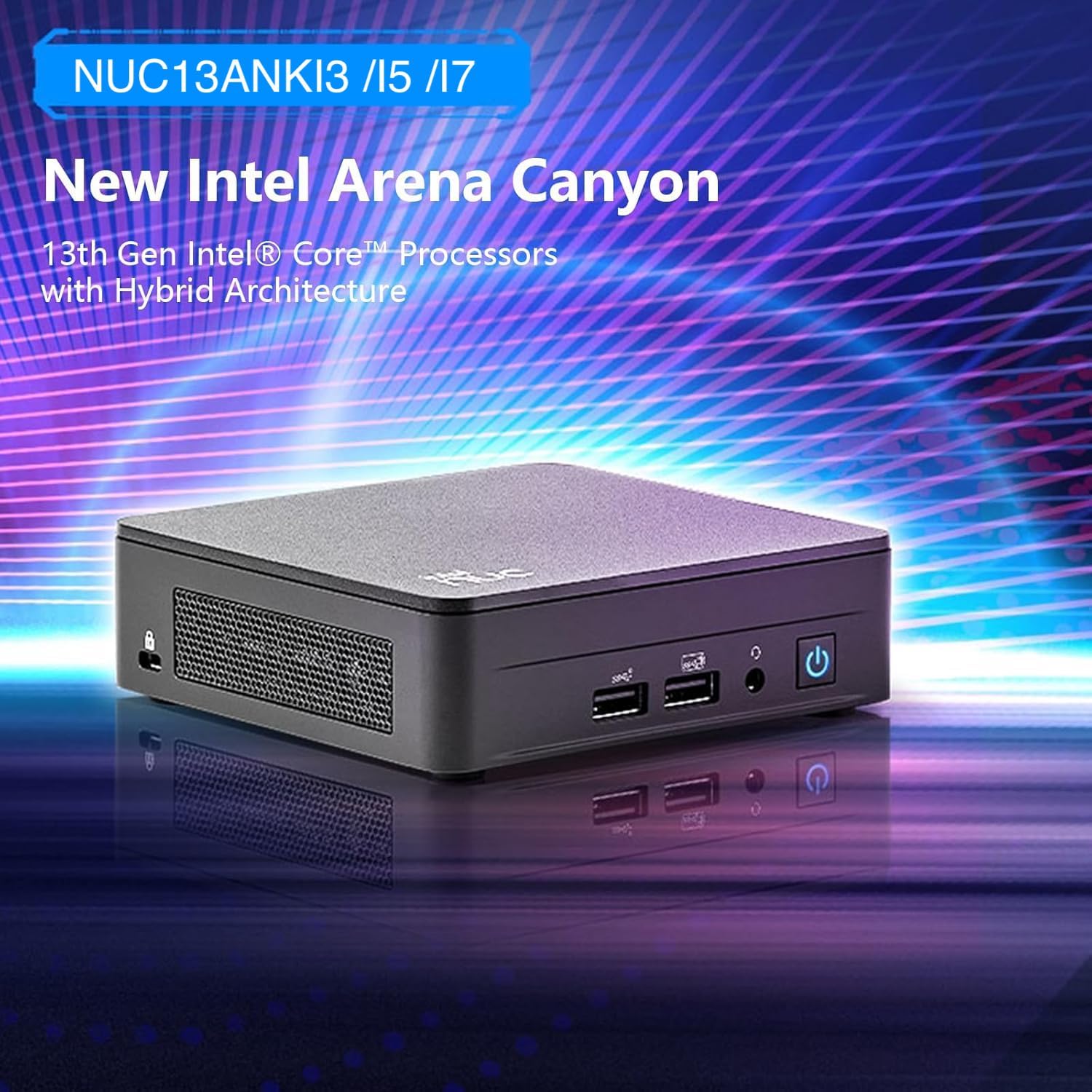 Cutesliving NUC 13 Pro Mini PC NUC13ANKi5 Core i5-1340P Procesador de 12 núcleos, pantalla cuádruple 4K, WiFi 6E, Thunderbolt 4, estación de trabajo de oficina silenciosa (Barebone sin RAM, SSD y OS)