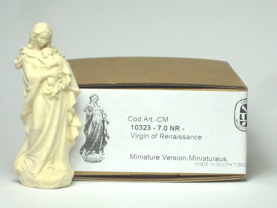 信者さん向け本物のマリアさま マリア像 マリア様 15cm 木彫り