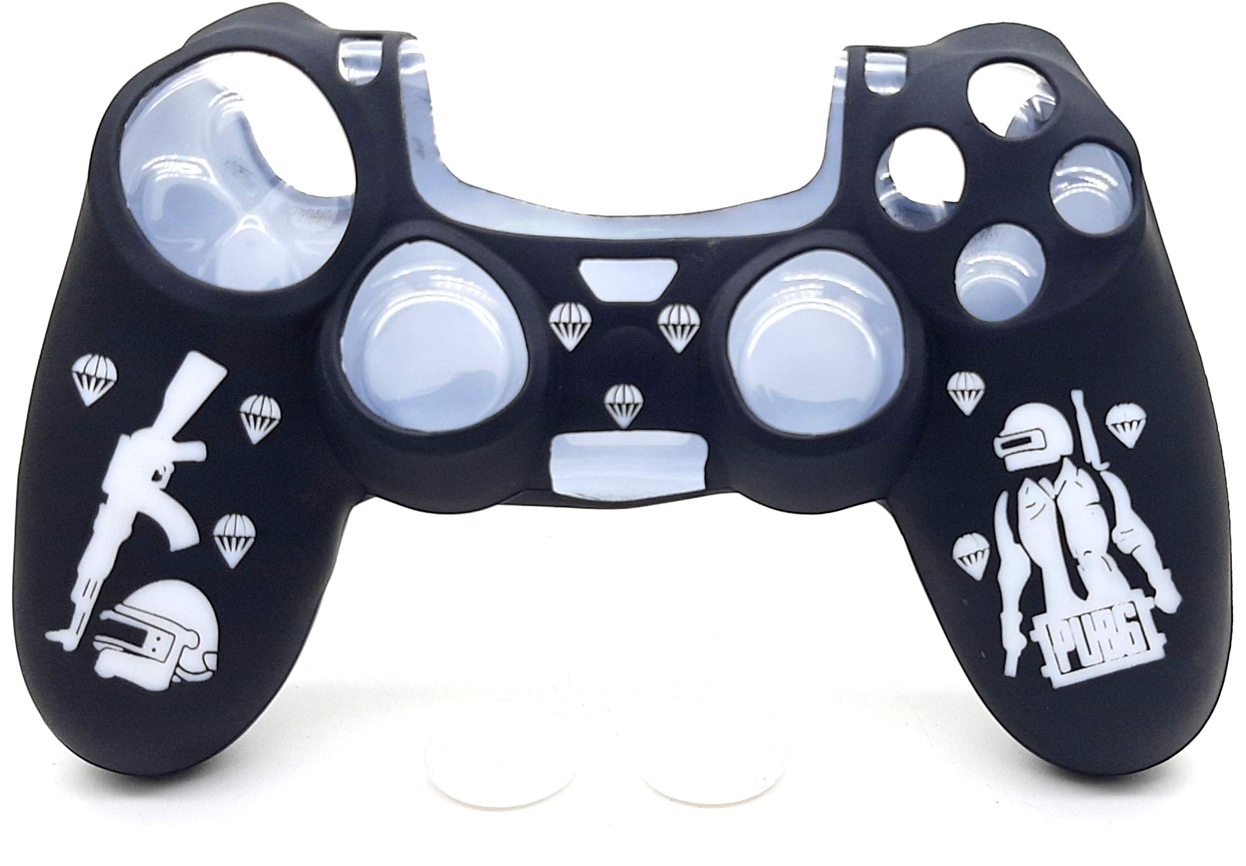 TMG Ps4 PUBG Theme Silicone Protective Skin Case Cover for PS4 Controller High Quality Protective Silicone Cover Case Sleeve Anti Slip Cover (White) (B08ZYS9C7R) Amazon Price History, Amazon Price Tracker