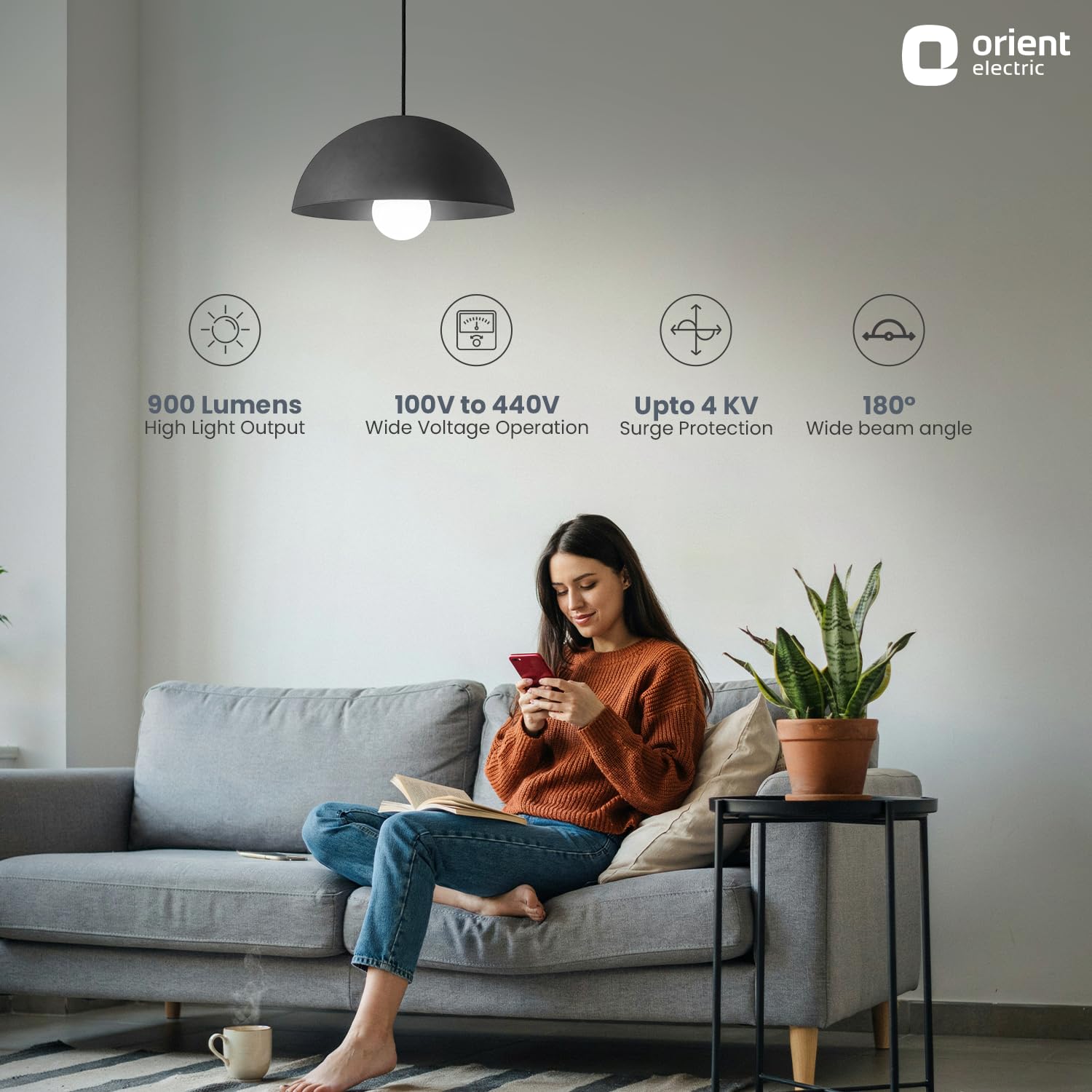 Orient Electric LED Bulbs - 8 Pack, 9W, Wide Beam -4