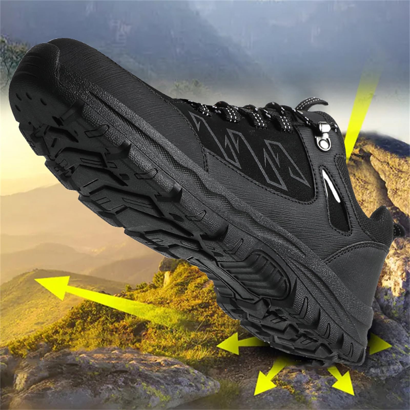 Herren-Wanderschuhe Mit Niedrigem Bund Für Sport Outdoor Arbeit Wanderschuhe rutschfest Leicht Trekking-Schuhe
