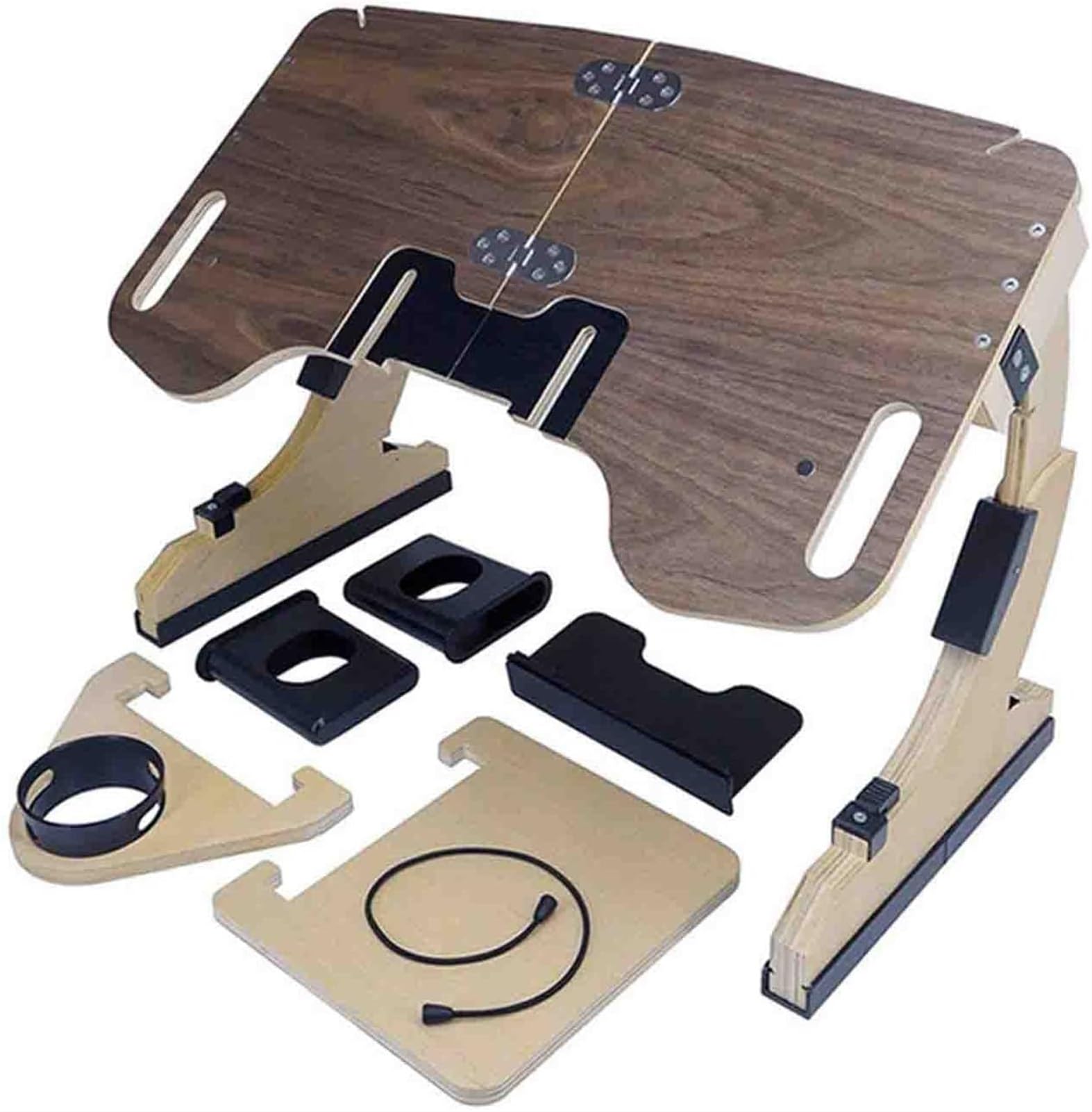 Scrivania per Laptop, vassoi da Letto per scrivanie, Supporto per Laptop Regolabile in Altezza e Angolo di Visione, per Laptop e Scrittura sul Divano (B)