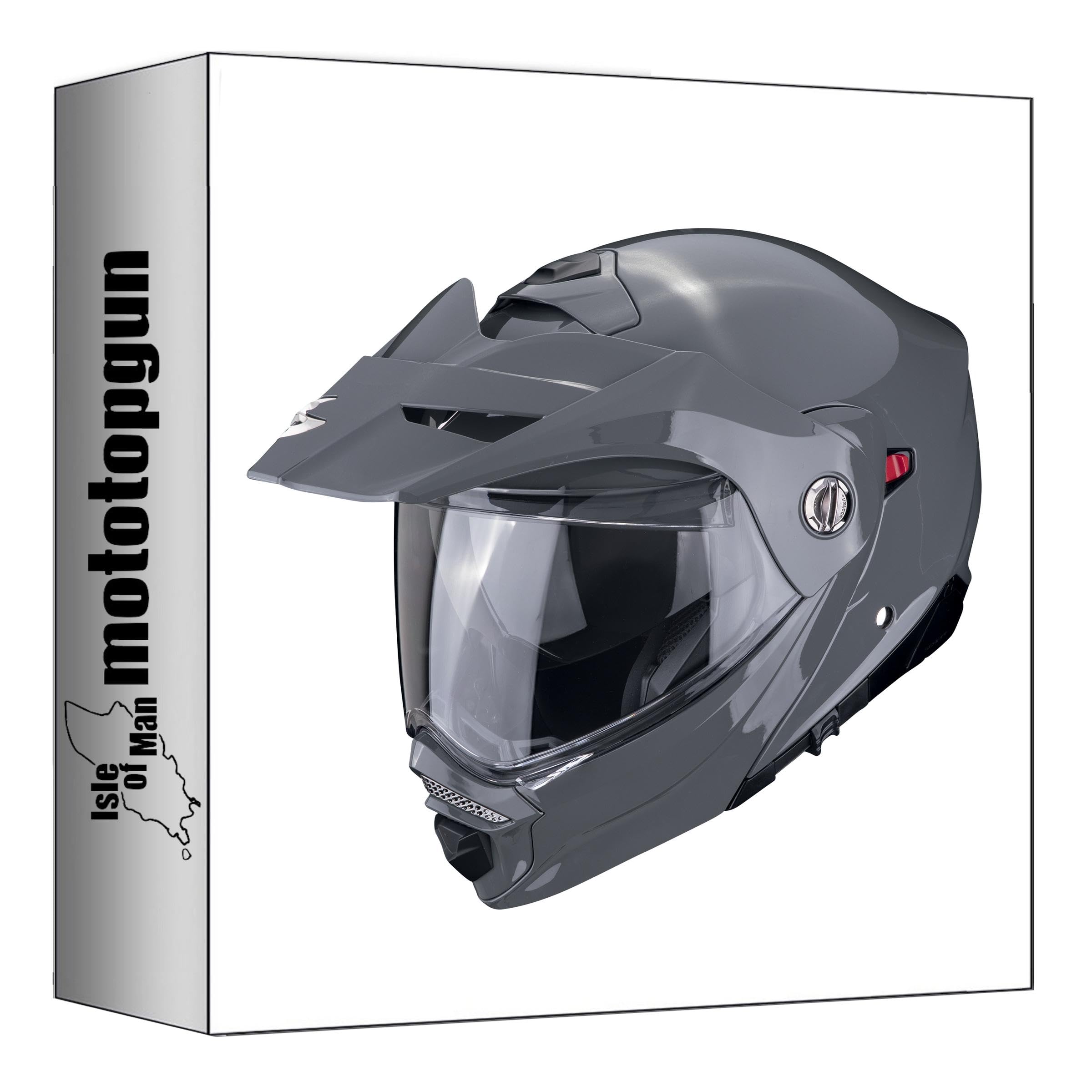 Casque intégral Scorpion ADX-2 Solid gris béton haute qualité - 4