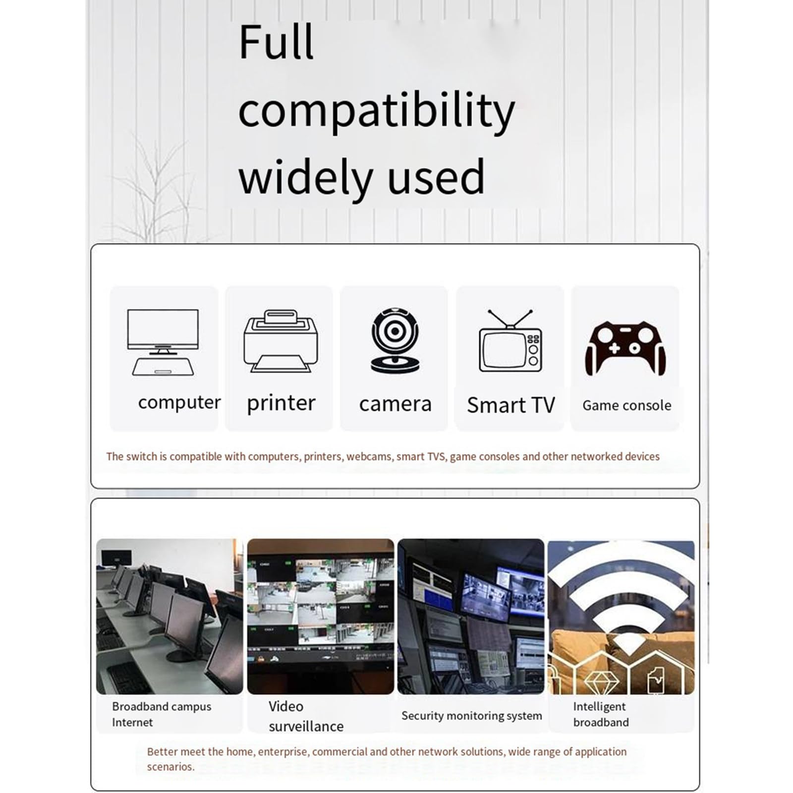 Switch di rete in fibra ottica Gigabit a 4 porte Switch Ethernet di livello industriale Splitter di rete ad alta efficienza 3KV