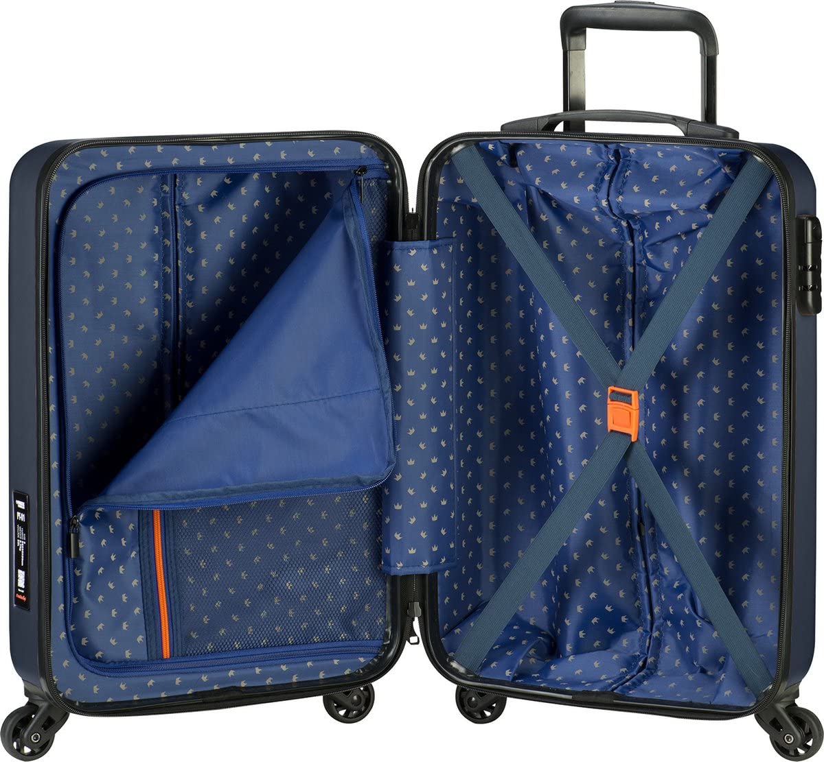 Princess Traveller PT01, Platinum Navy, SML, Walizka