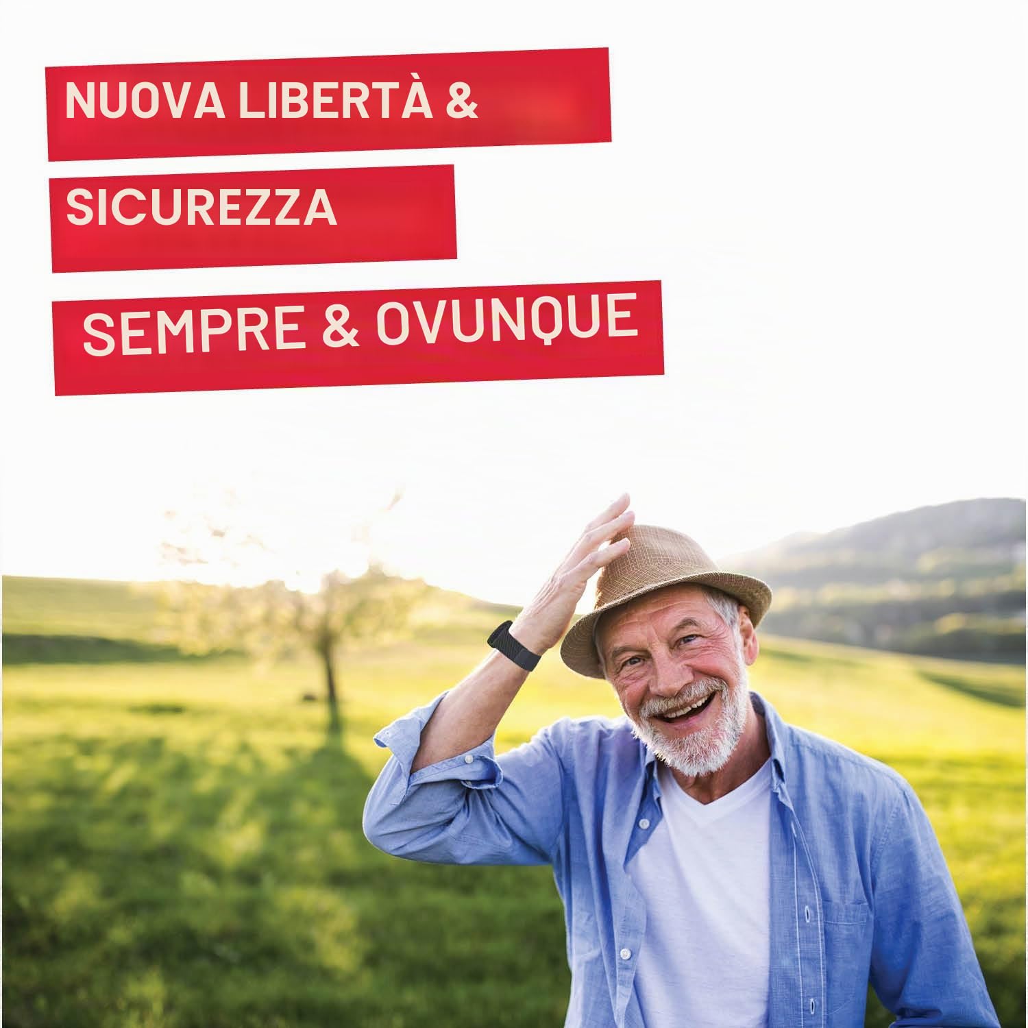 James B6 - Orologio di emergenza e di sicurezza per anziani, rilevamento delle cadute, pulsante di chiamata di emergenza e localizzazione GPS, funzioni di salute, ad esempio pulsazioni, app familiari