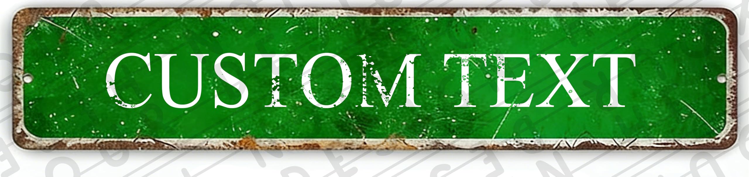 Personalized 16x4 Metal Sign Custom Text Information Notice Board Office Factory