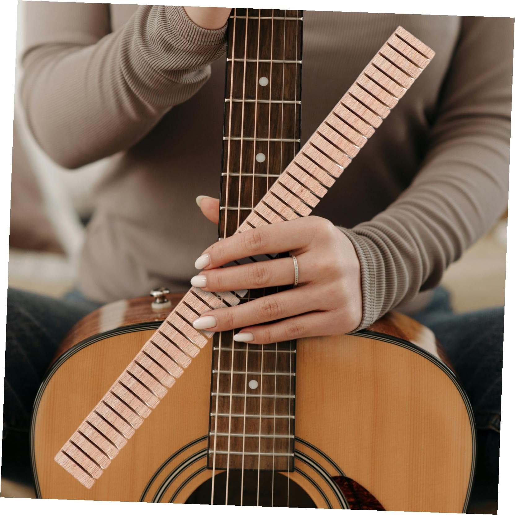HANABASS 12 Szt. Części i Akcesoria Gitarowe Akcesoria Na Gitarze Akustyczne Do Gitary Narzędzia Lutnicze Części Zamienne Do Gitary Narzędzia Gitarowe Khaki