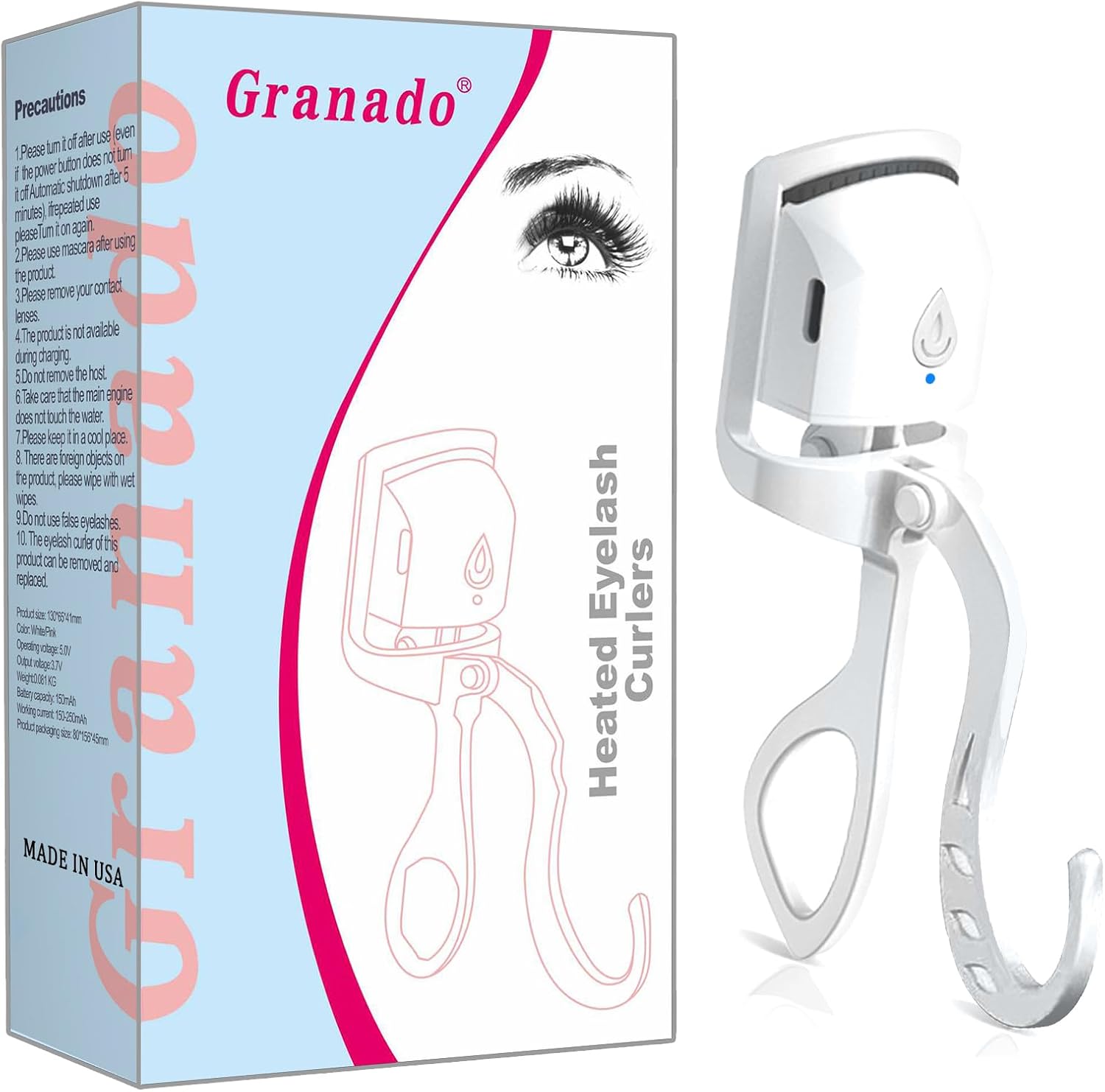 Heated Eyelash Curlers Elevate Your Lash, Rapid Heatup