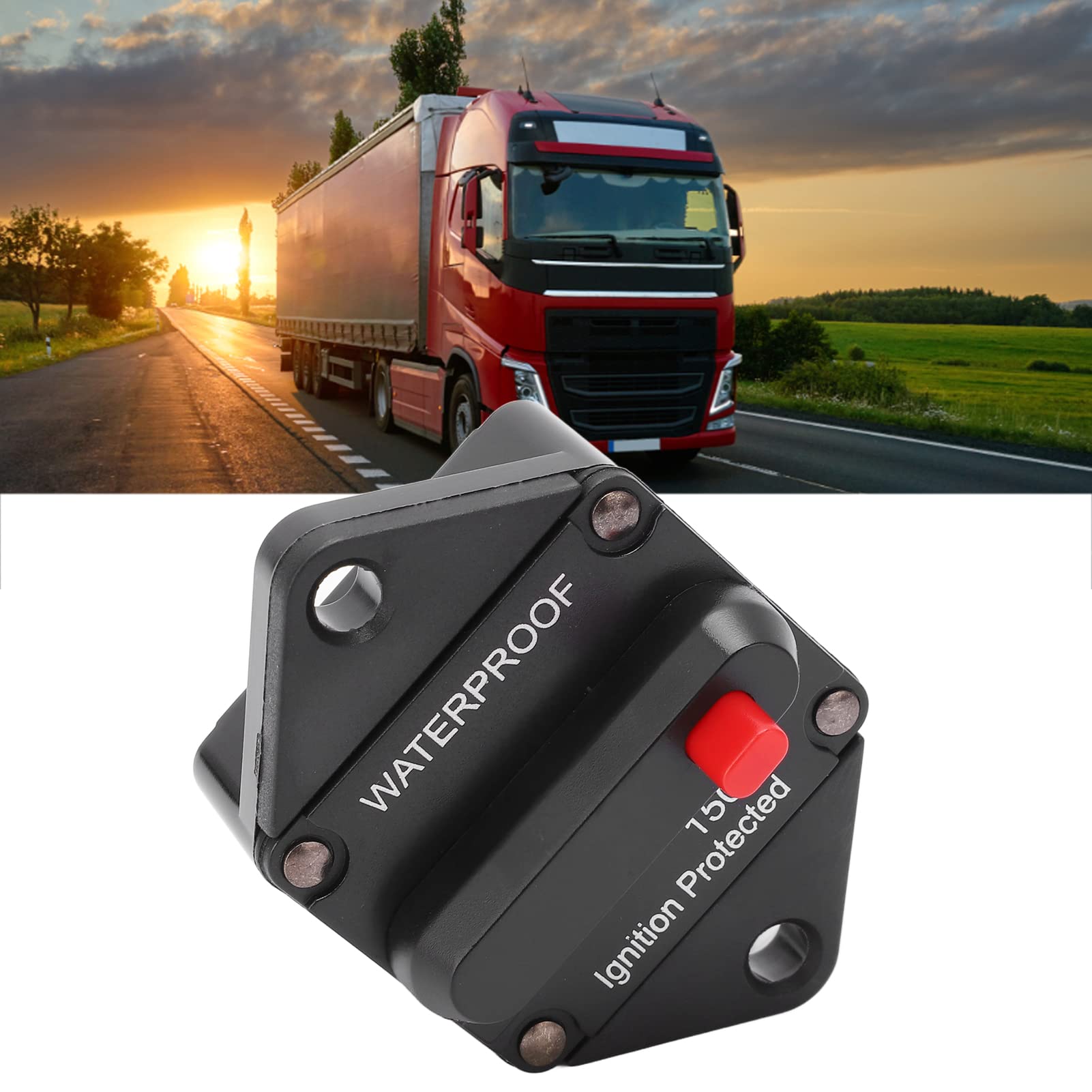 DC 32V Interruttore Automatico con Ripristino Manuale, Interruttore Termico Impermeabile 20-200A Fusibile Inverter per Auto Marine Boat Truck Bus RV ATV(150A)