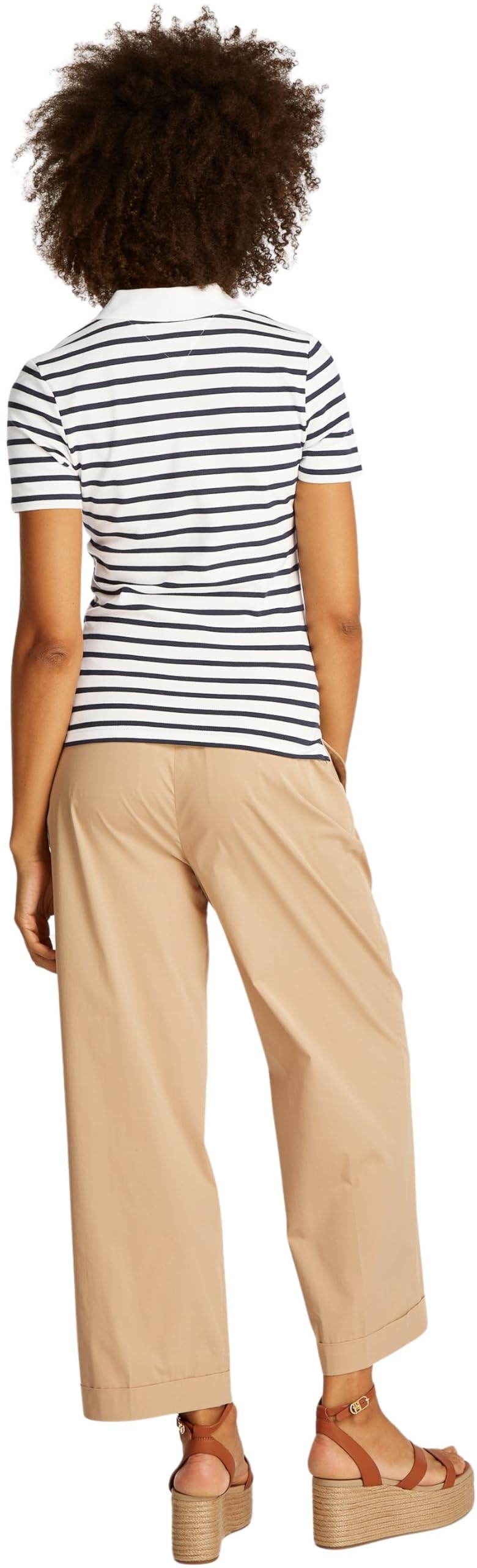 Tommy Hilfiger Damen Poloshirt Kurzarm 1985 Pique Slim Fit