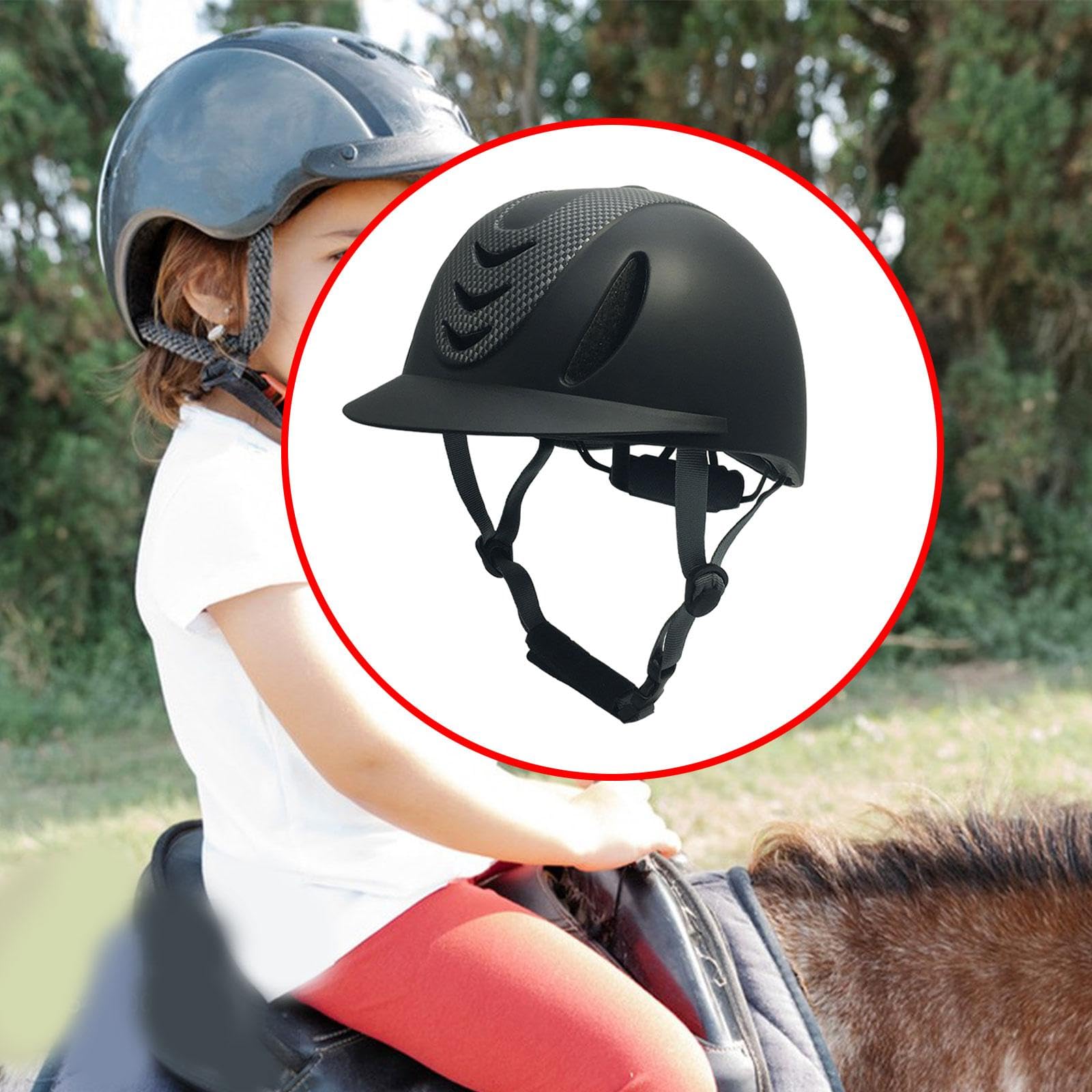 Sharplace Casque d'équitation Enfants Cyclisme Professionnel Équipement Cheval Portable Chapeau Chevalier