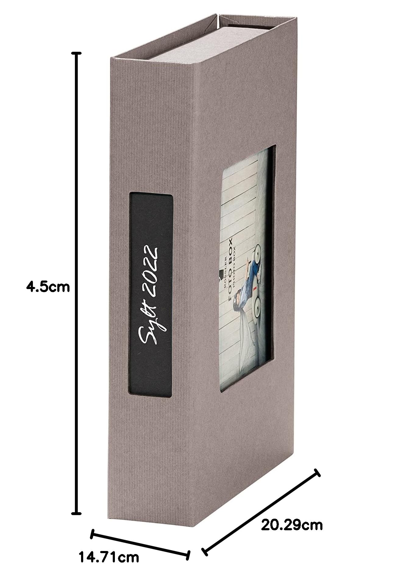 Rössler Scatola per foto con supporto 13 x 18 cm Taupe 203 x 45 x 147 mm