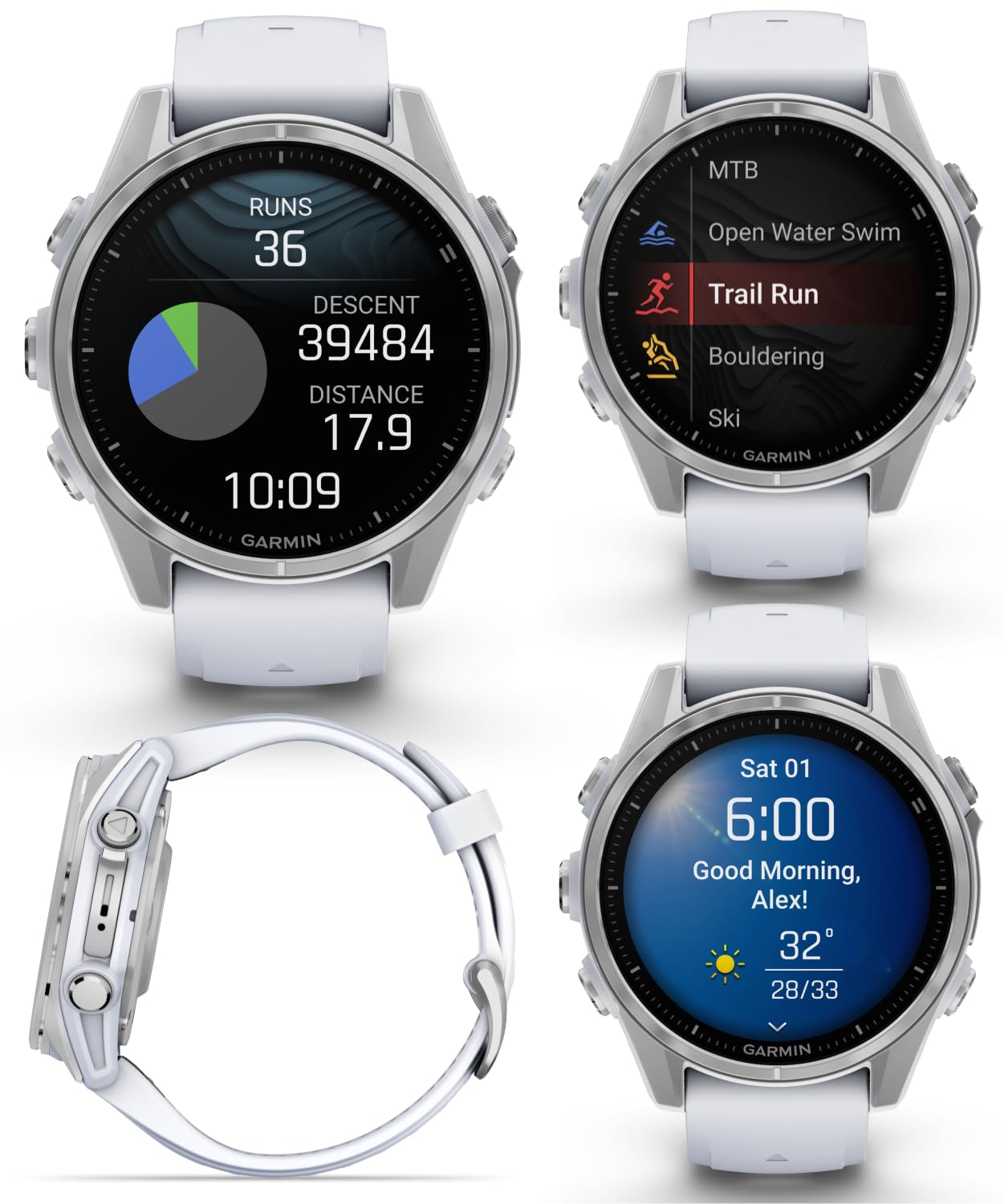 Amazon.com: Wearable4U Garmin Fenix 8 – 43 mm, AMOLED Multisport