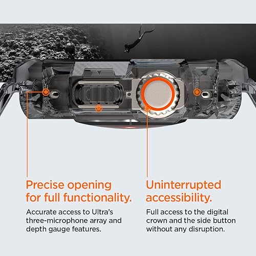 Miniatura 8 de Spigen Rugged Armor Pro - Funda con correa diseñada para Apple Watch Ultra de 1.929in, cristal espacial