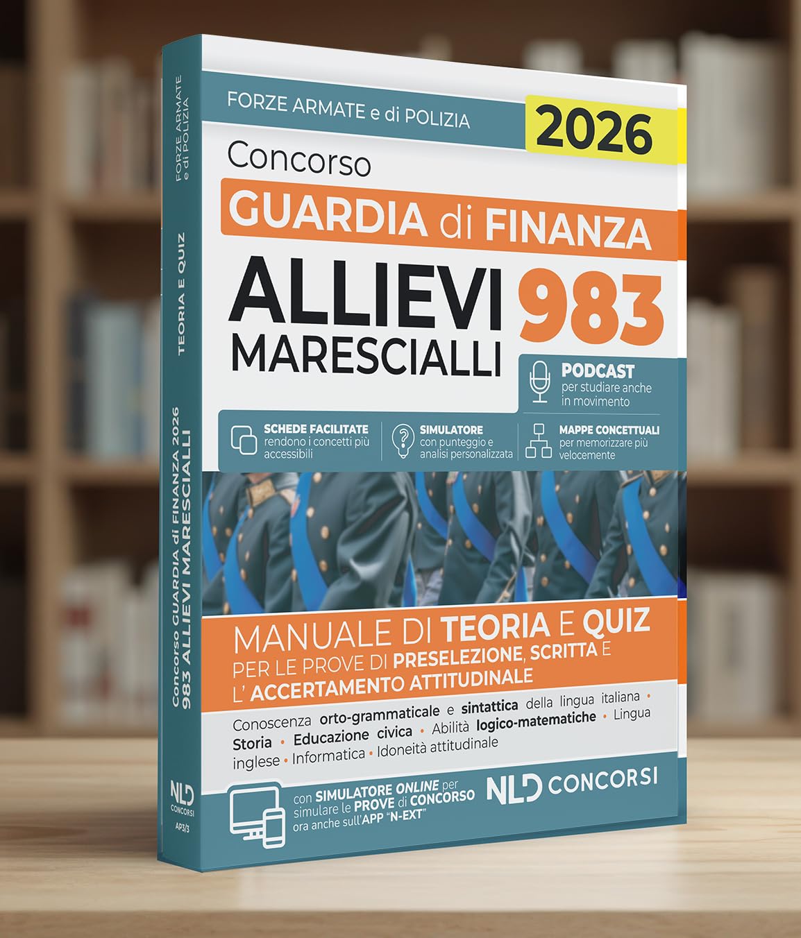 Concorso Guardia di Finanza 983 allievi marescialli. Manuale di teoria e quiz 2026. Con espansione online