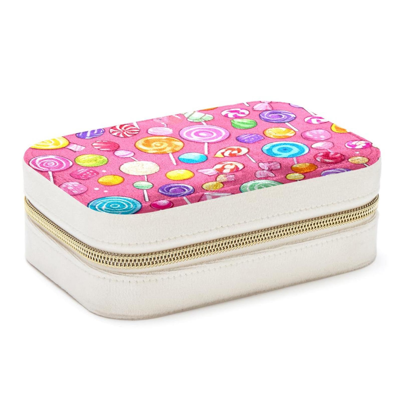 Organiseur de voyage double couche rose bonbon idéal pour emporter vos colliers en week-end