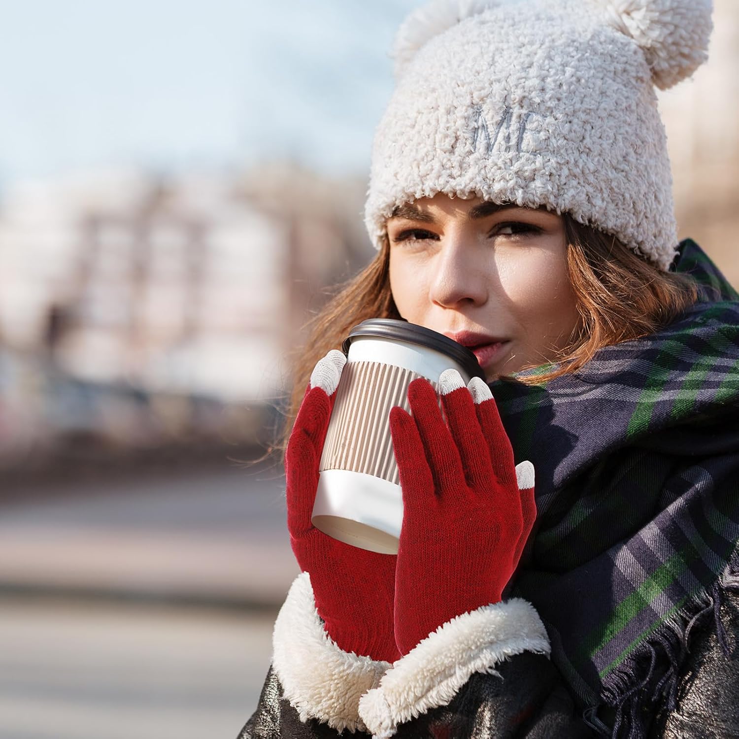 Ramede 120 Pairs Winter Touchscreen Gloves Winter Knit Gloves Bulk Stretchy Warm for Women Men Unisex Adult - Image 5