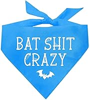 Vista 11 de Bat Sh*t Crazy Halloween Dog Bandana (negro, OS 850)