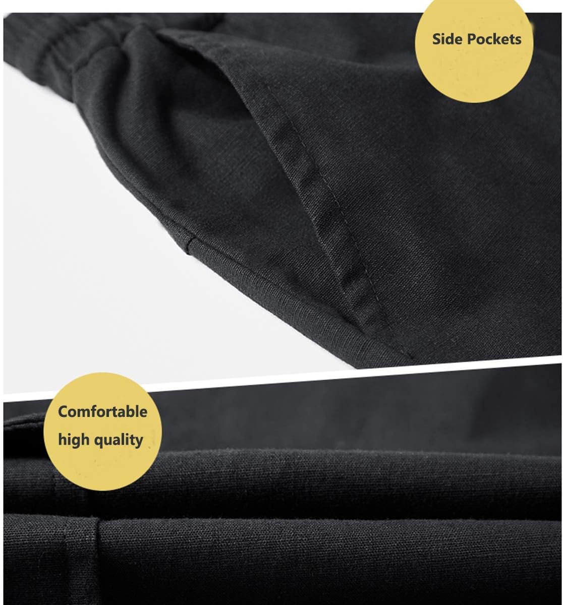 Vcansion Women's Casual Cotton Elastic Waist Drawstring Loose Fit Outdoor Multi-Pockets Cargo Shorts - Image 5