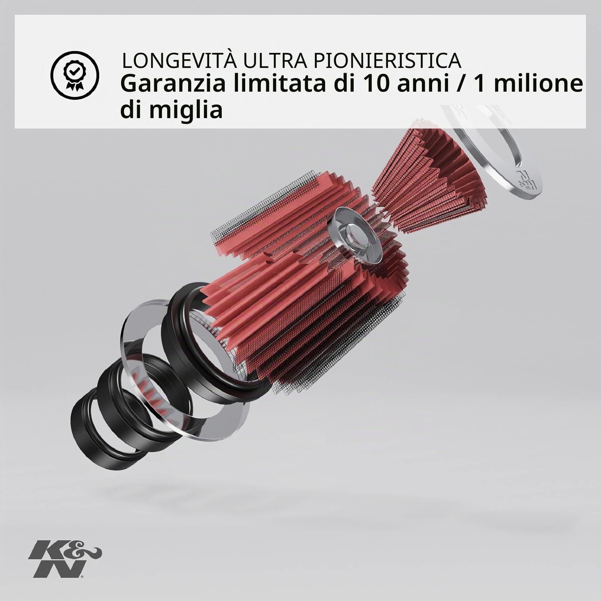 K&N Filtro Aria di ricambio compatibile con Harley Twin Cam 1999-2007 modelli Softail 2008-2010 (HD-1499)
