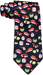 SUSHI-300 Gravata masculina novidade Sushi Nigiri