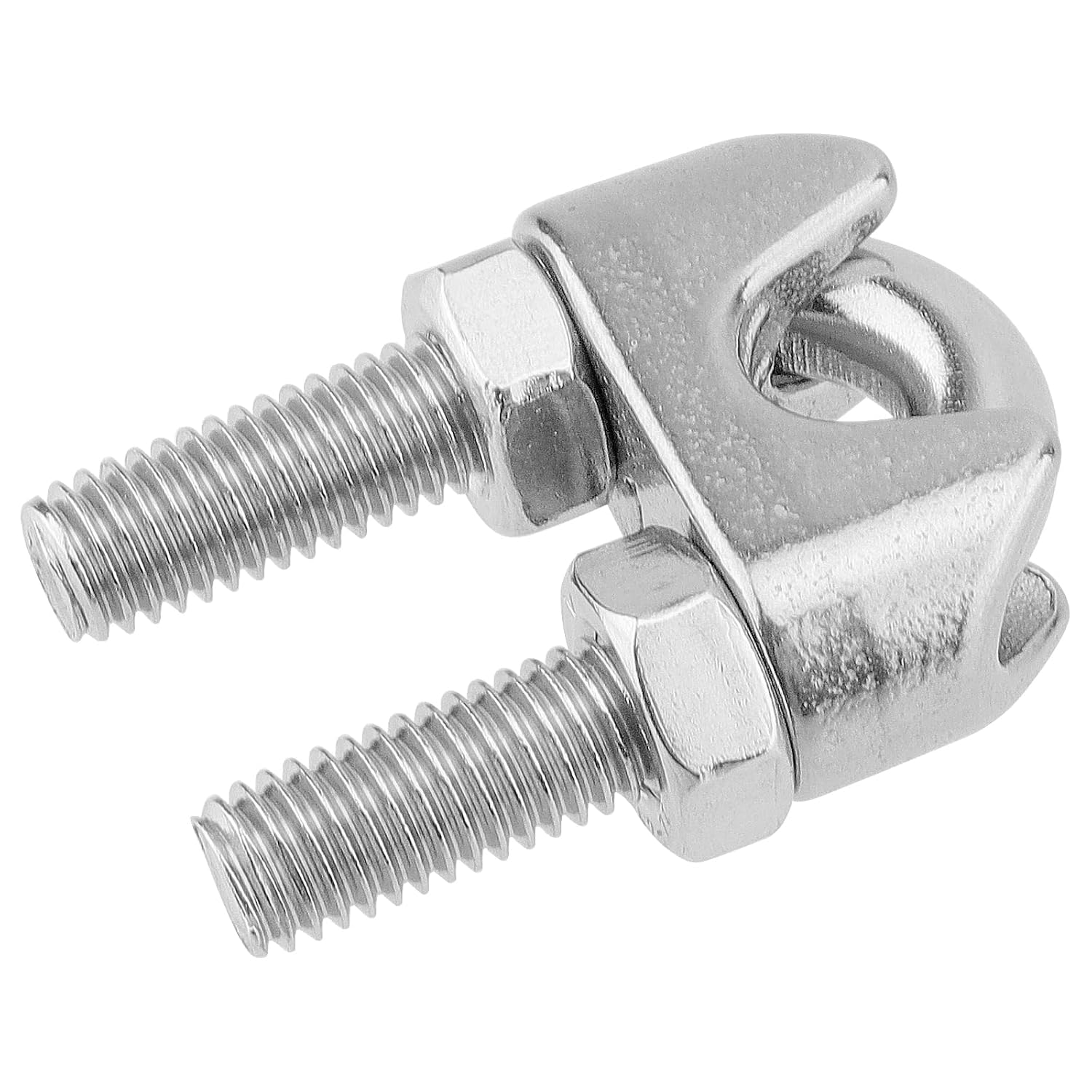 20 PCS 1/2 Inch Wire Rope Clamp, M12 Stainless Steel Wire Rope Cable Clip Clamps, U Bolt Saddle Fastener