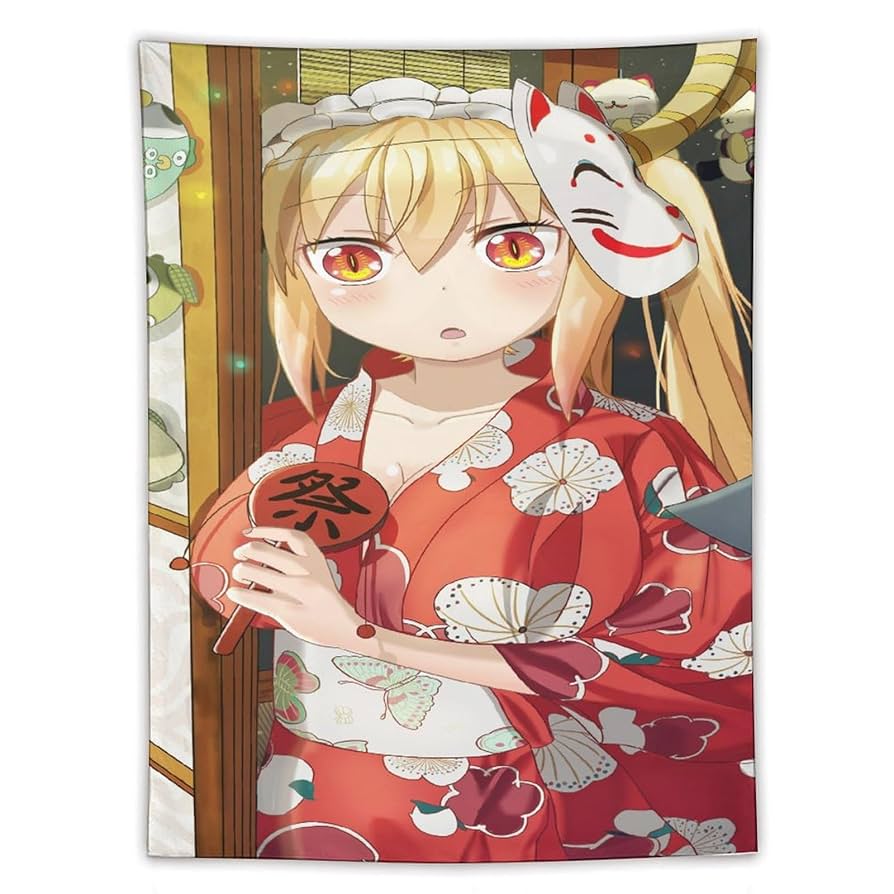 小林さんちのメイドラゴン　布ポスター Amazon.co.jp: タペストリー 小林さんちのメイドラゴン トール