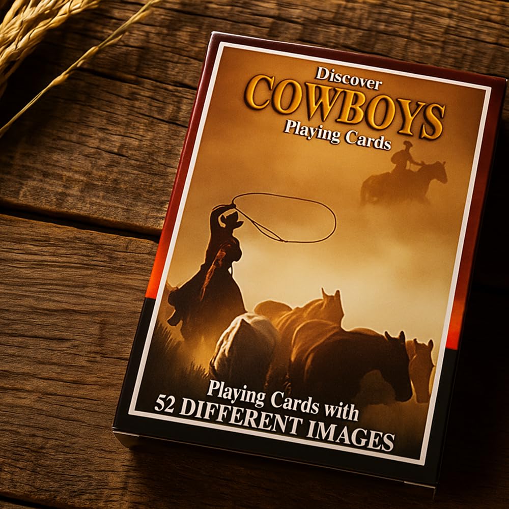 Amazon.com: SEA and SKY Discover Cowboys Playing Cards : Toys & Games