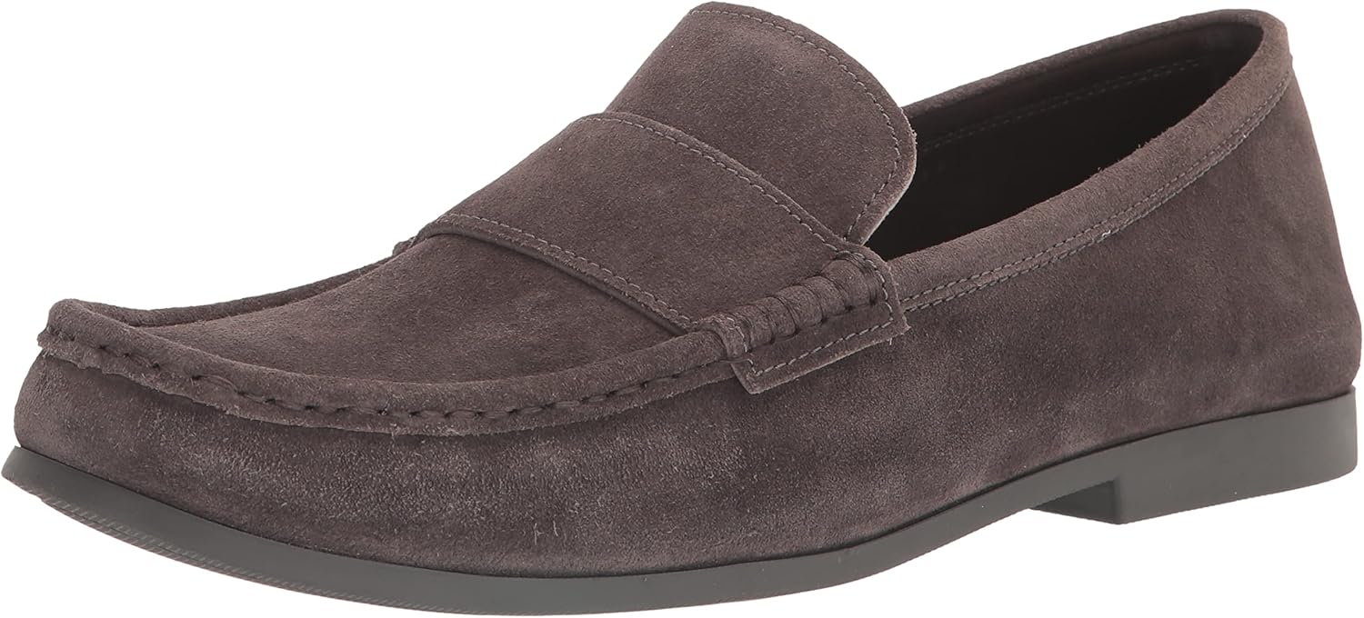 Vince Mens Daly Loafer Smoke Grey Suede 11.5 M