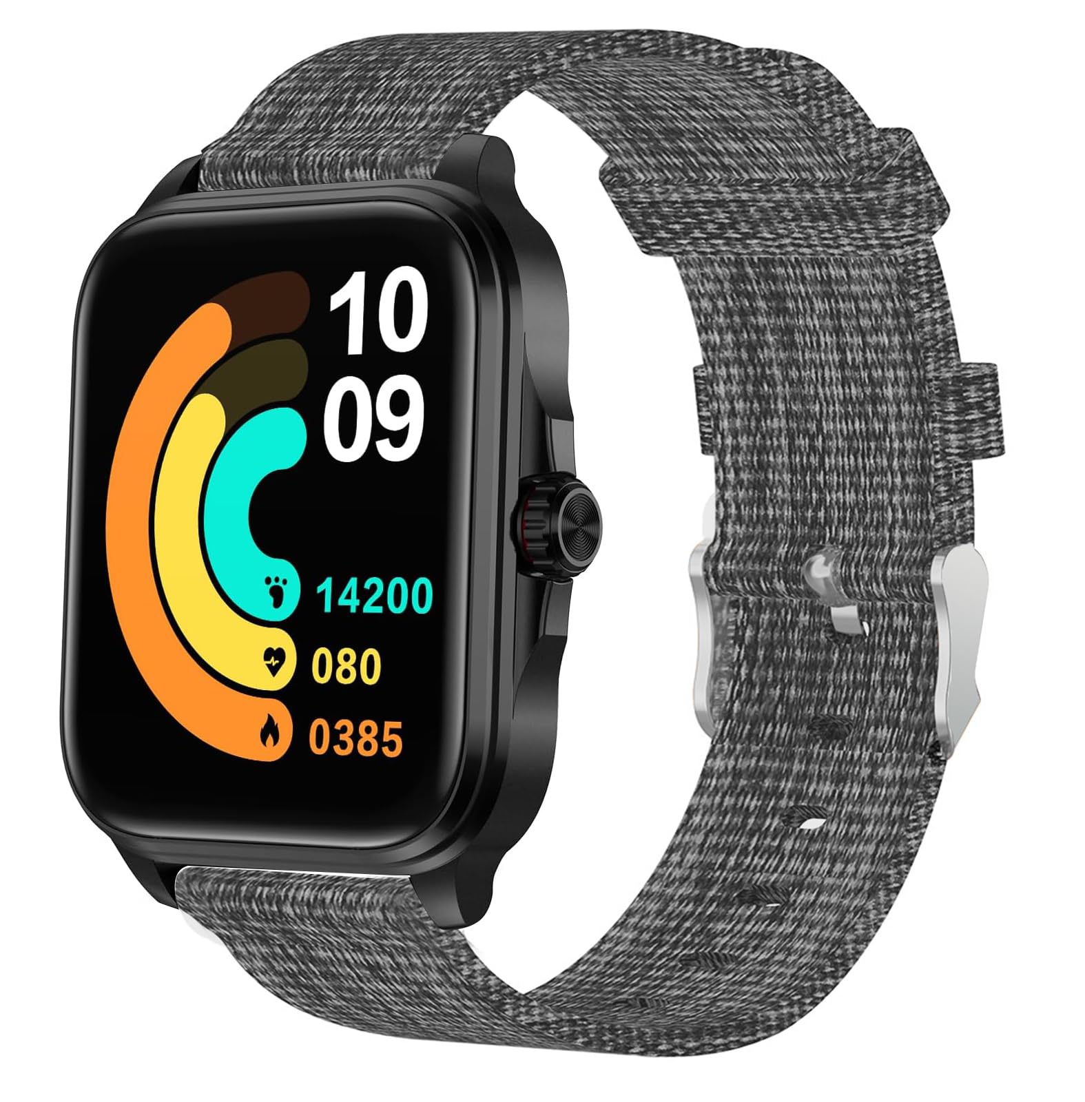 Blueshaweu22mm Breathable Nylon Woven Fabric Replacement Strap Compatible with EGQINR T90/Mingtawn L50 PRO/SKG V9C/Aim W11/Amazfit Balance/Nemheng N39H/LIGE BW1329/LIGE ST15 Smartwatch