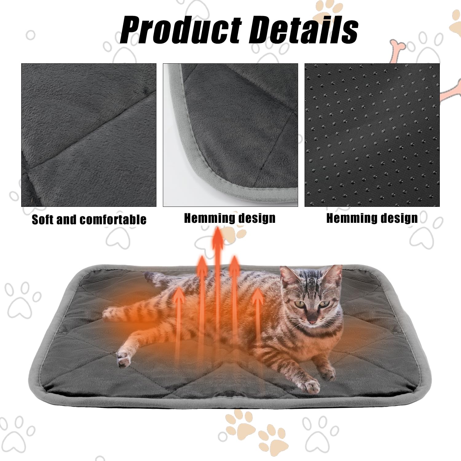 lasuroa 2pcs Self Heating Cat Mat - Image 4