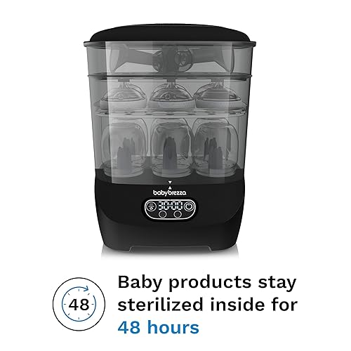 Miniatura 7 de Baby Brezza Esterilizador y secadora de botellas avanzado, 33% más rápido, desinfectante de vapor de mayor capacidad, máquina de esterilización