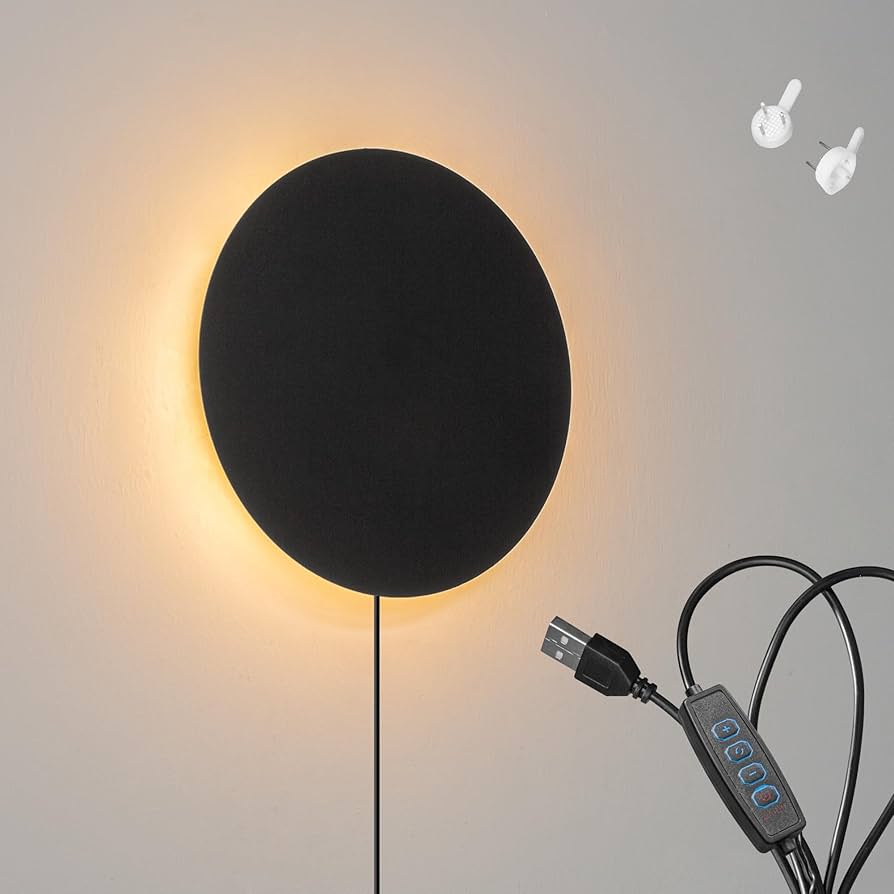 Amazon.co.jp : SKIVTGLAMP モダン 鉄製壁掛け LED間接照明 USB