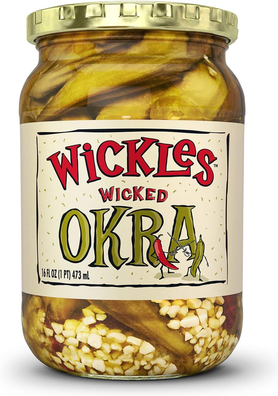 Wickles Wicked Okra, 16 OZ (Pack of 1)