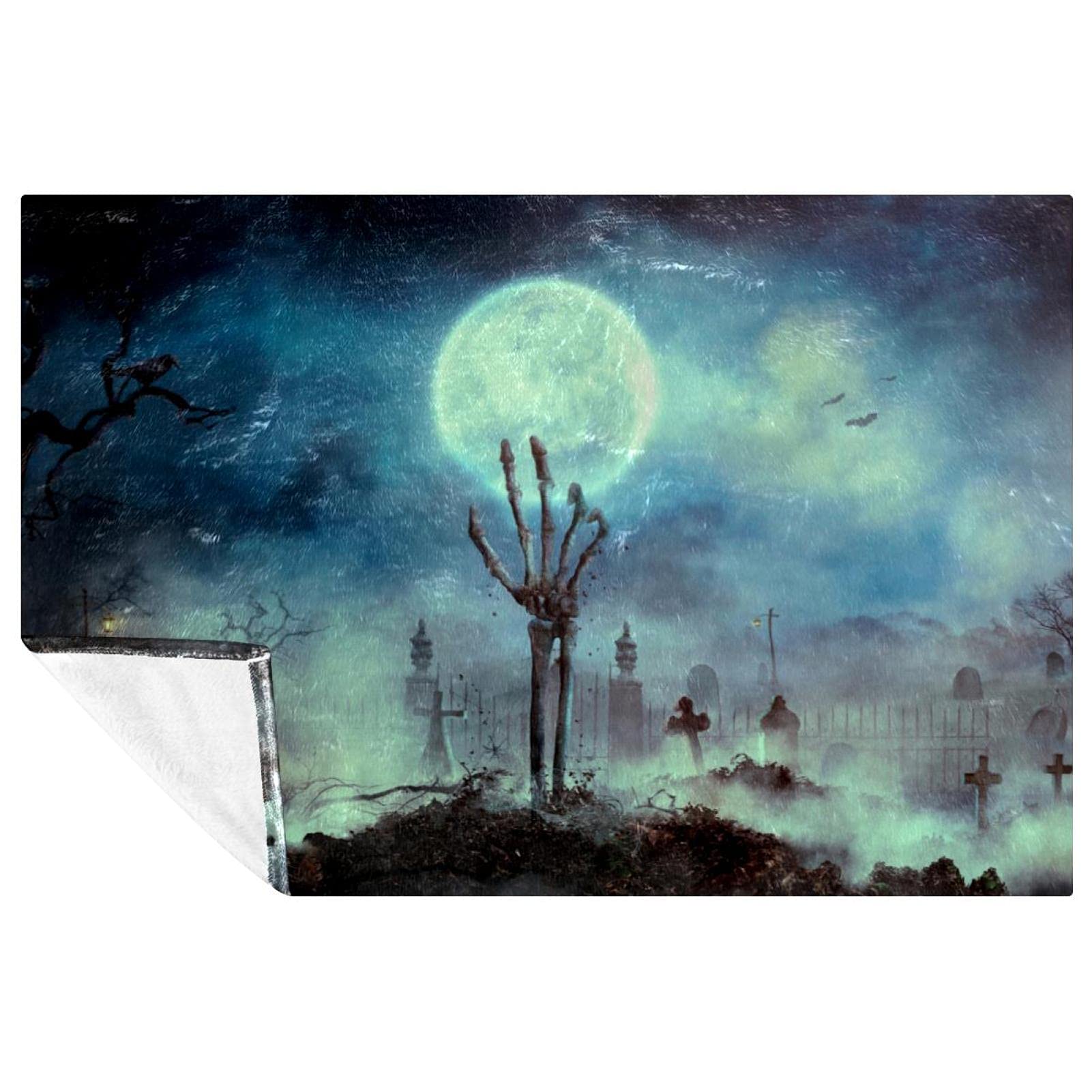 Couverture douce Zombie Hand, l'idée cadeau frisson pour lit et canapé