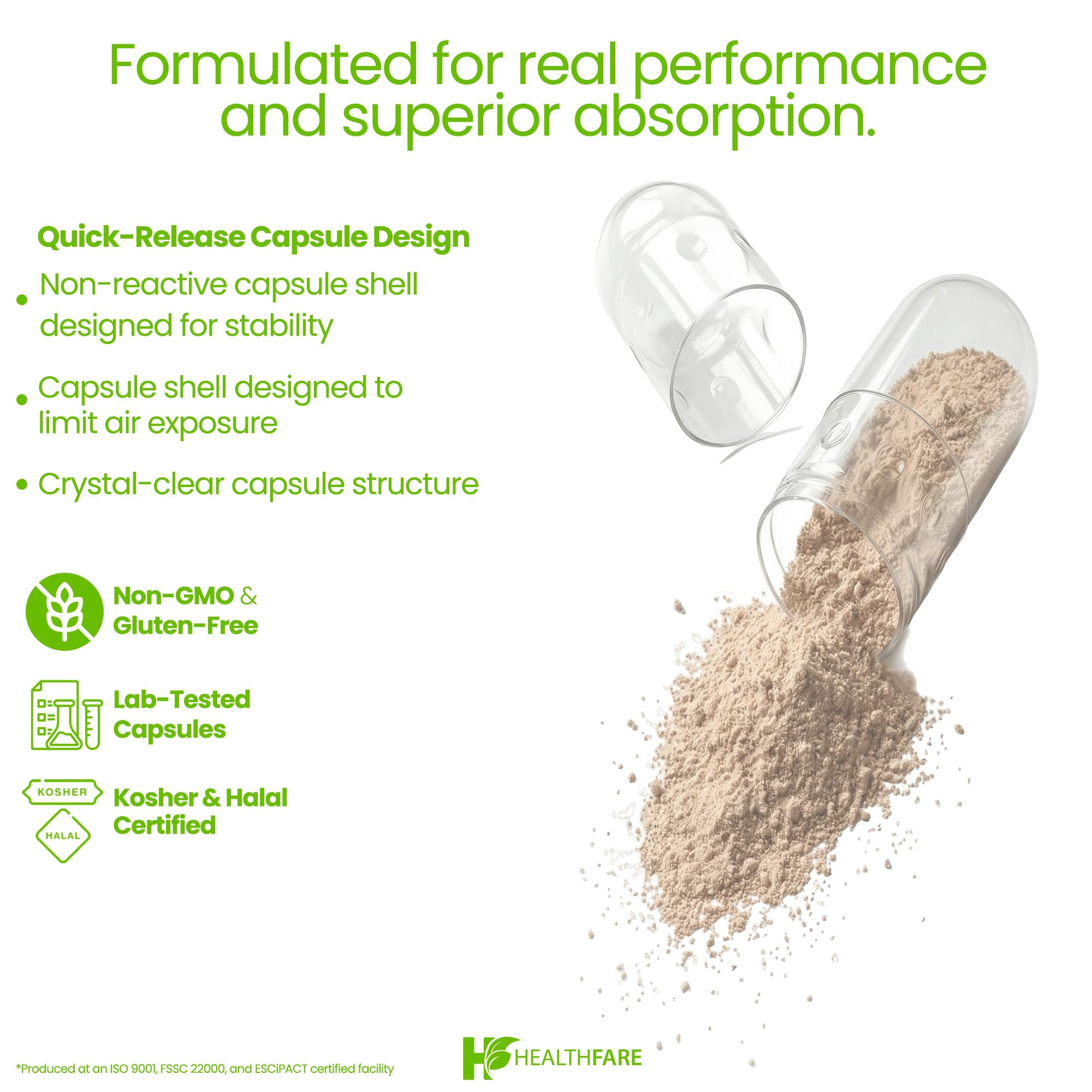Healthfare Ginkgo Biloba Extract | 200 Vegan Capsules | Extra Strength Standardized Herbal Supplement | Supports Brain Function, Memory & Focus | Non-GMO, Gluten-Free | Made in USA — Amazon image 4