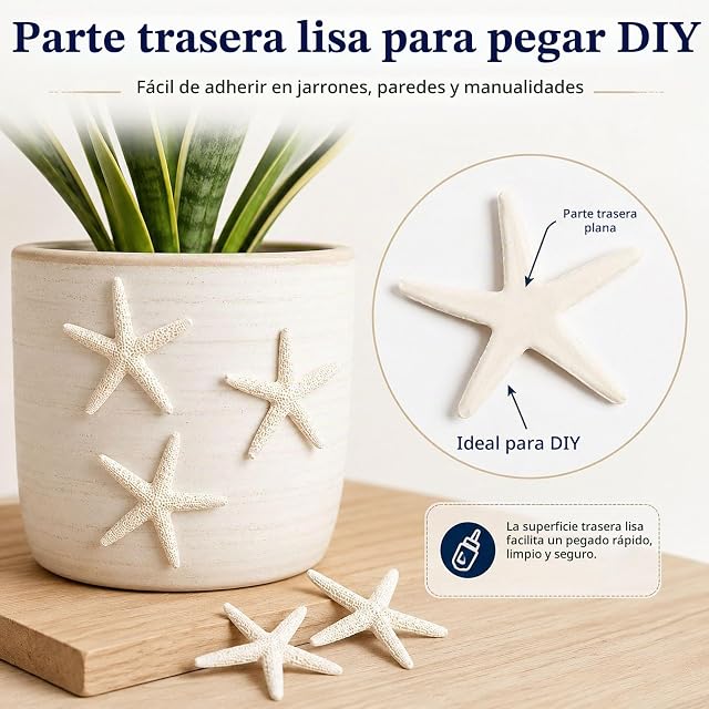 Foto 3 de 8 de pclapora 25 Piezas Estrella de Mar Resina 5.8cm Estrellas de Mar Decoracion