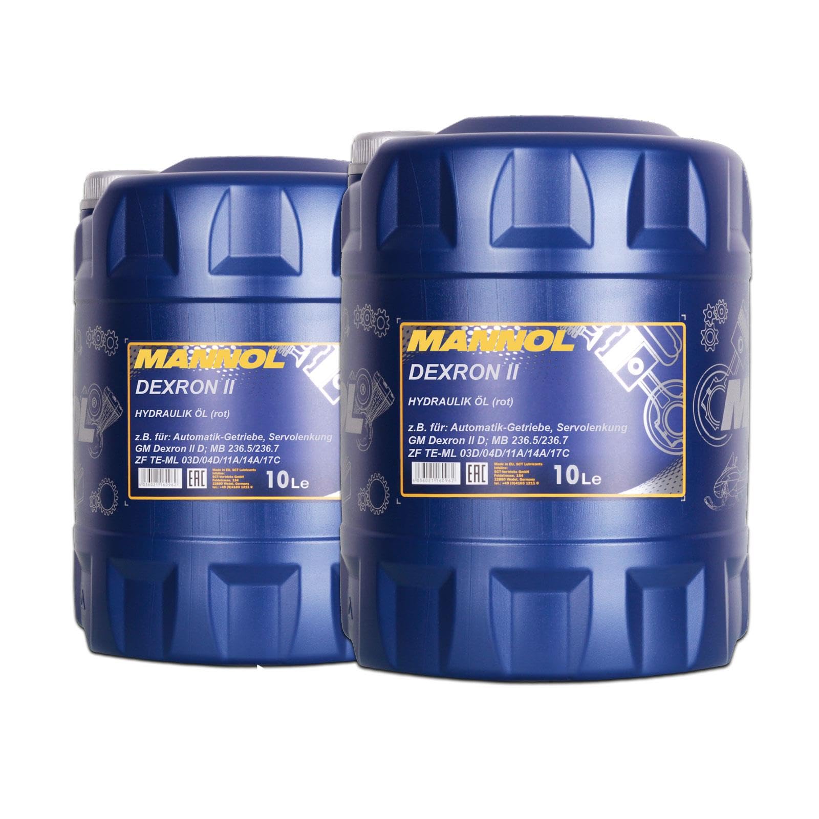 Mannol 2x Öl (20 L) | Dexron II D 236.5/236.7 ZF Te-ML 03D/04D,