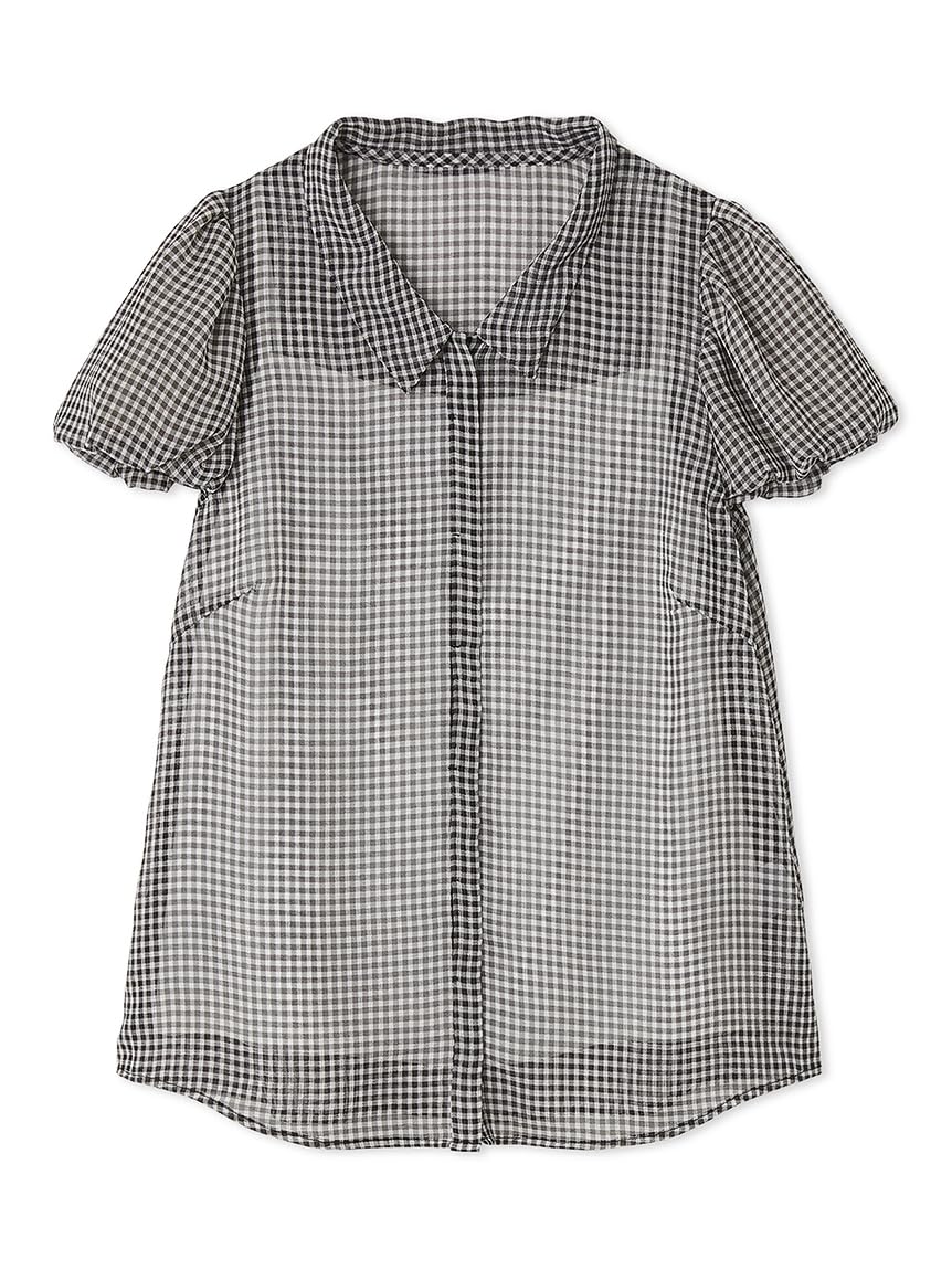 Amazon | [セルフォード] 襟付きキャップスリーブブラウス