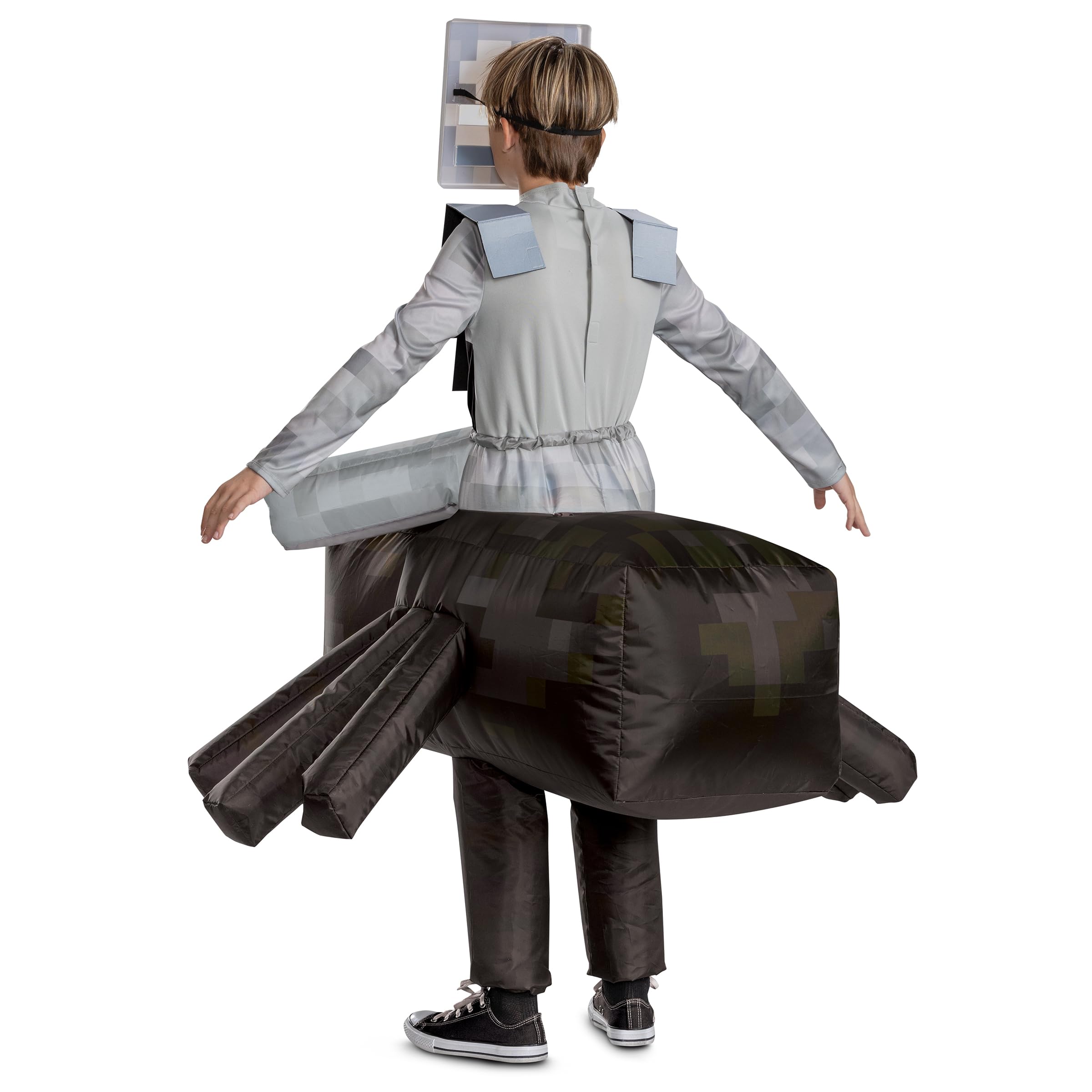 Disguise Disfraz inflable oficial de Minecraft Spider Jockey con ventilador inflable de Minecraft