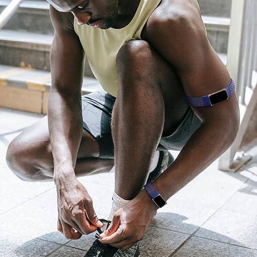 Miniatura 9 de Haveda Correa compatible con Fitbit Charge 6Charge 5 bandas para mujeres y hombres, correa de repuesto Charge 6 Charge 5 bandas de nailon con