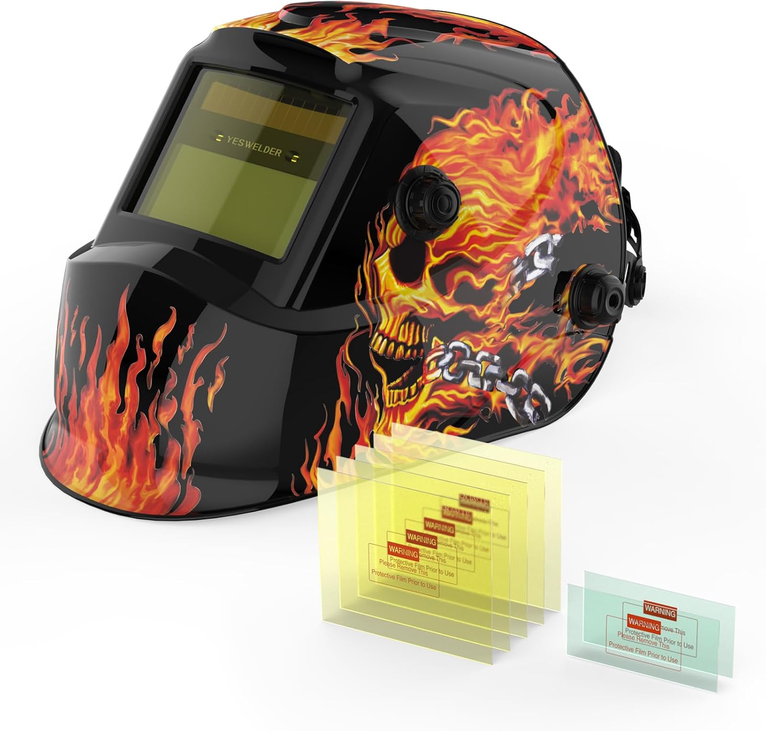 YESWELDER True Color Auto Darkening Welding Helmet & Blue Light Blocking Replacement Lens