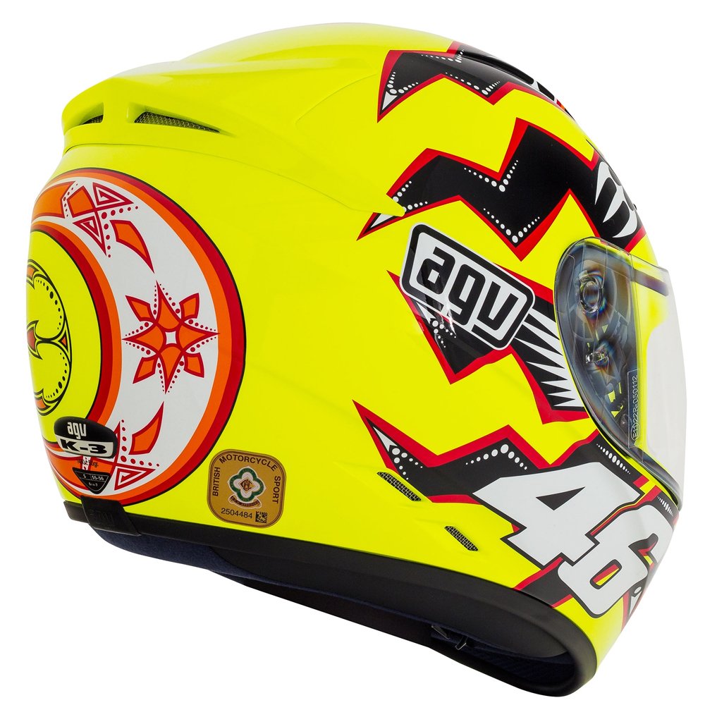 Agv K3 Rossi Brazil 2001 Full Face Replica Motogp Motorcycle