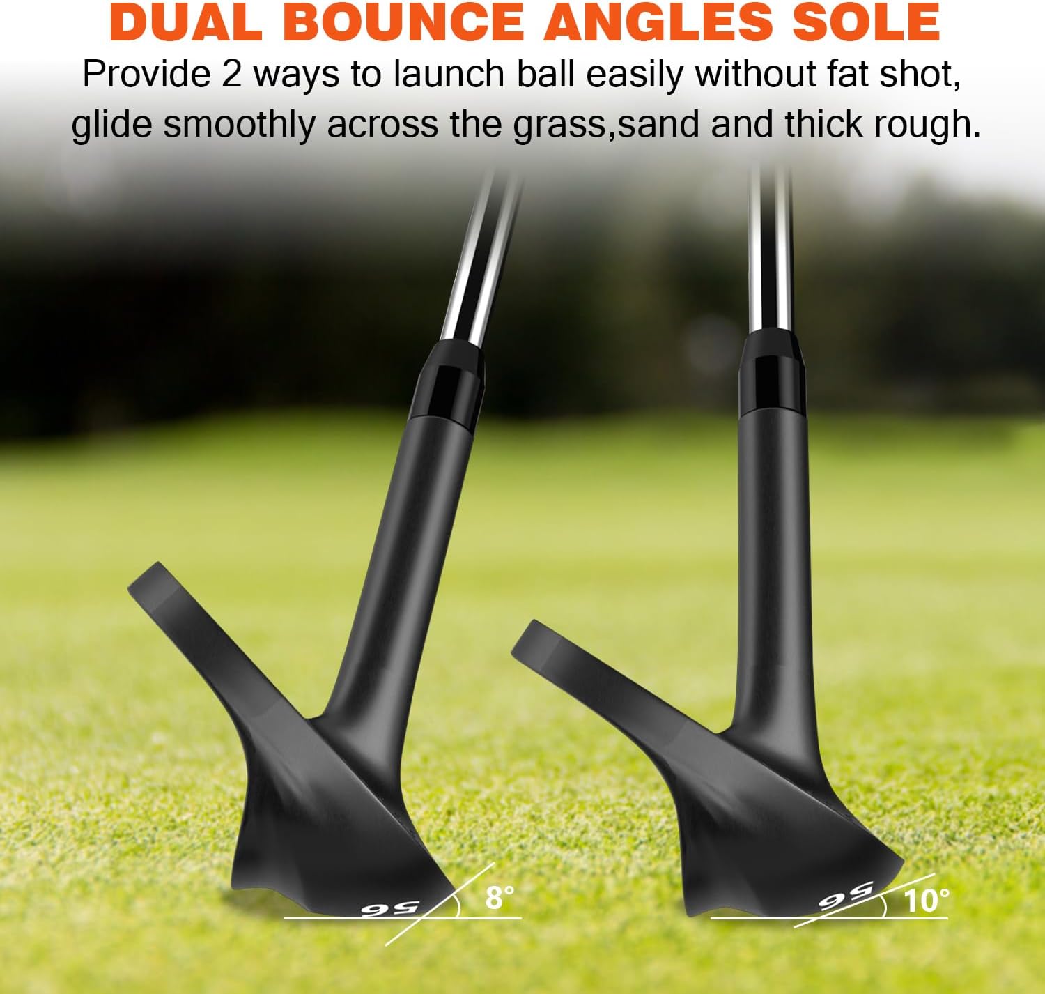 MAZEL Men Golf Wedges 48/50/52/54/56/58/60 Degree Right Hand Gap Wedge Sand Wedge Lob Wedge- Individual Golf Club Wedge Milled Face for Max Spin