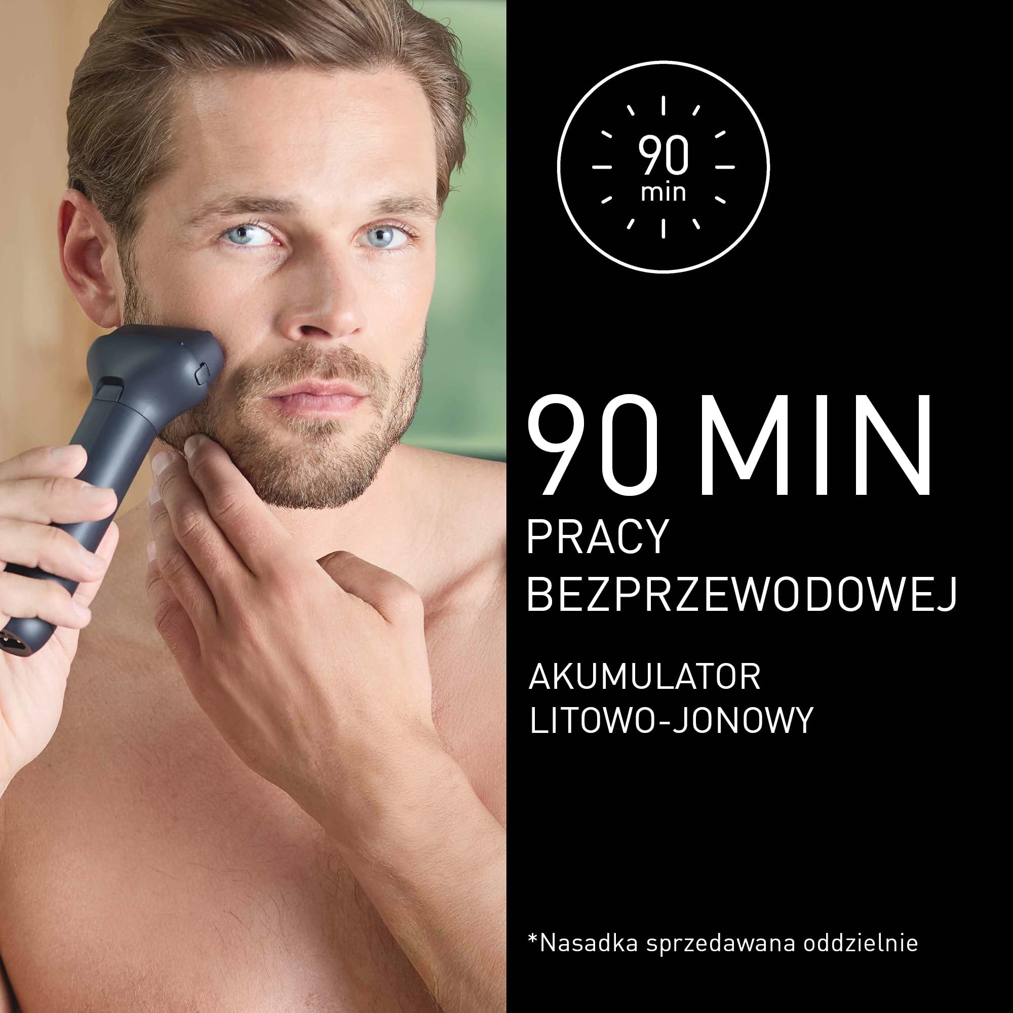 Panasonic ER-CBL1 MULTISHAPE modułowy system do pielęgnacji osobistej wodoodporny akumulator litowo-jonowy