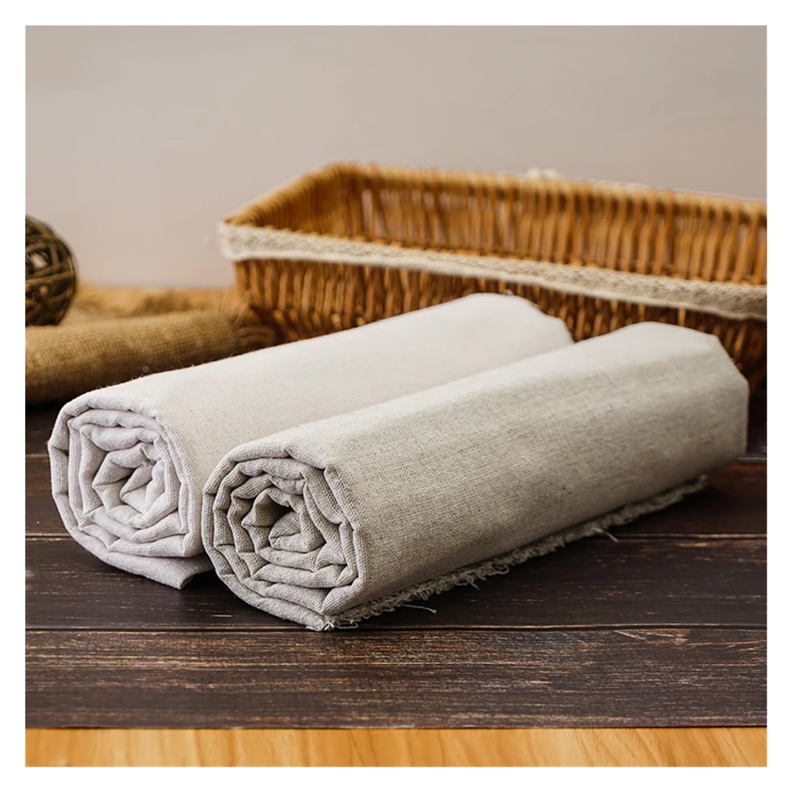 Tela de lino en rollo Tela De Lino Sintético Cruda 0,5 M/1m/2m